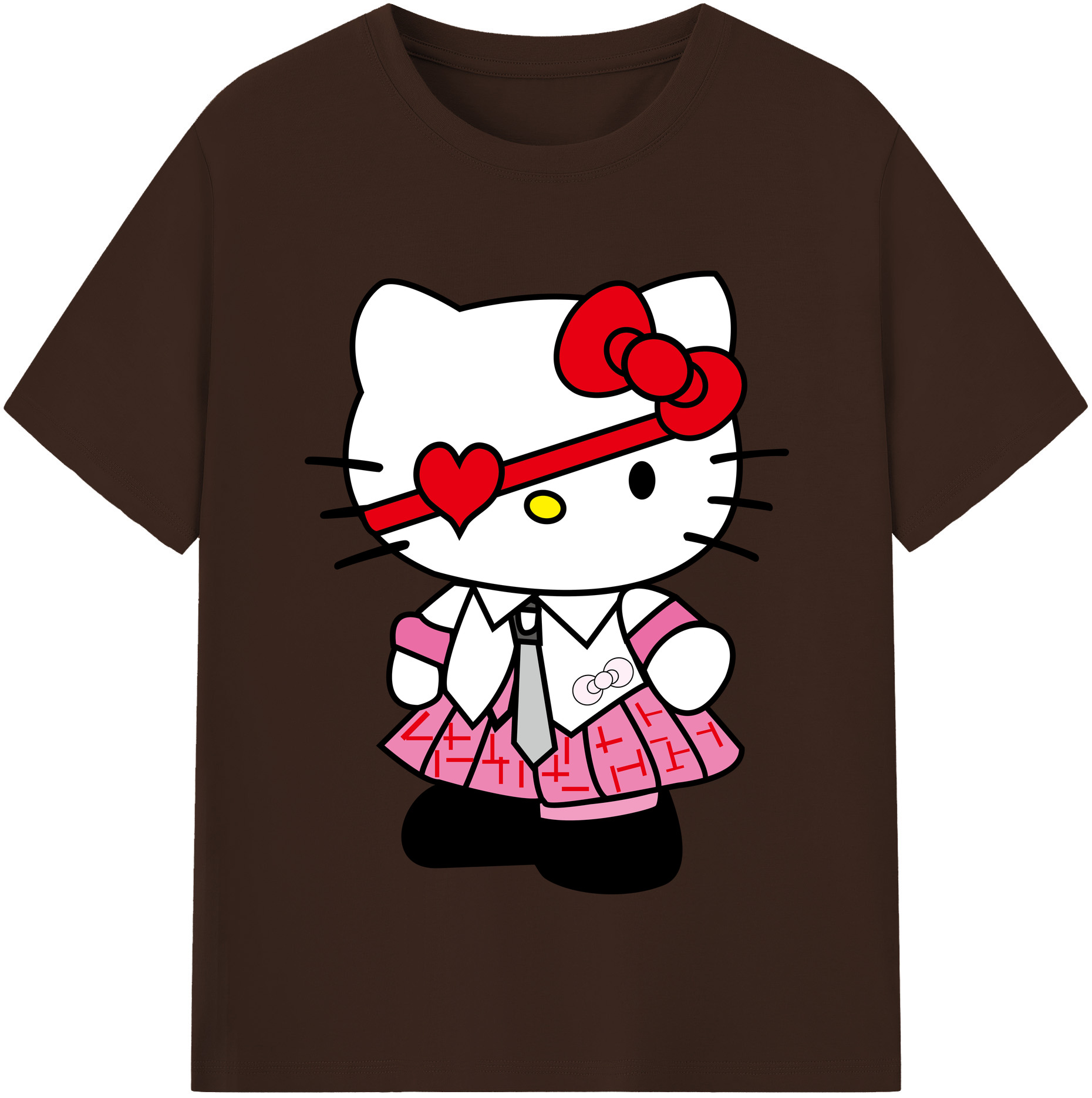 （画像用） Hello Kitty ハローキティ 綿100％半袖Tシャツ（フロントプリント）