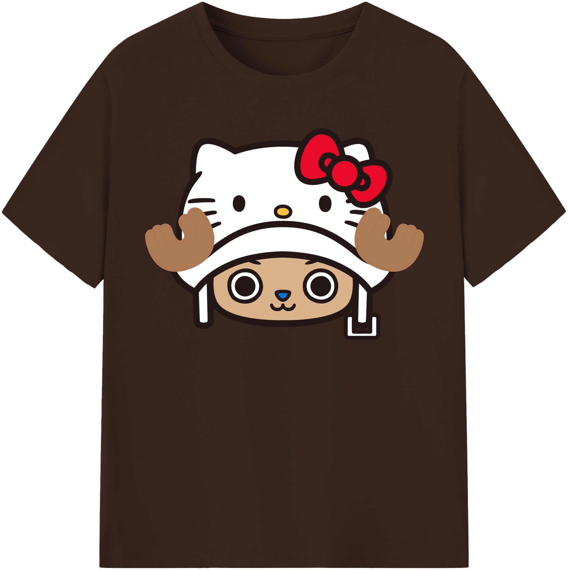 （画像用） Hello Kitty ハローキティ 綿100％半袖Tシャツ（フロントプリント）