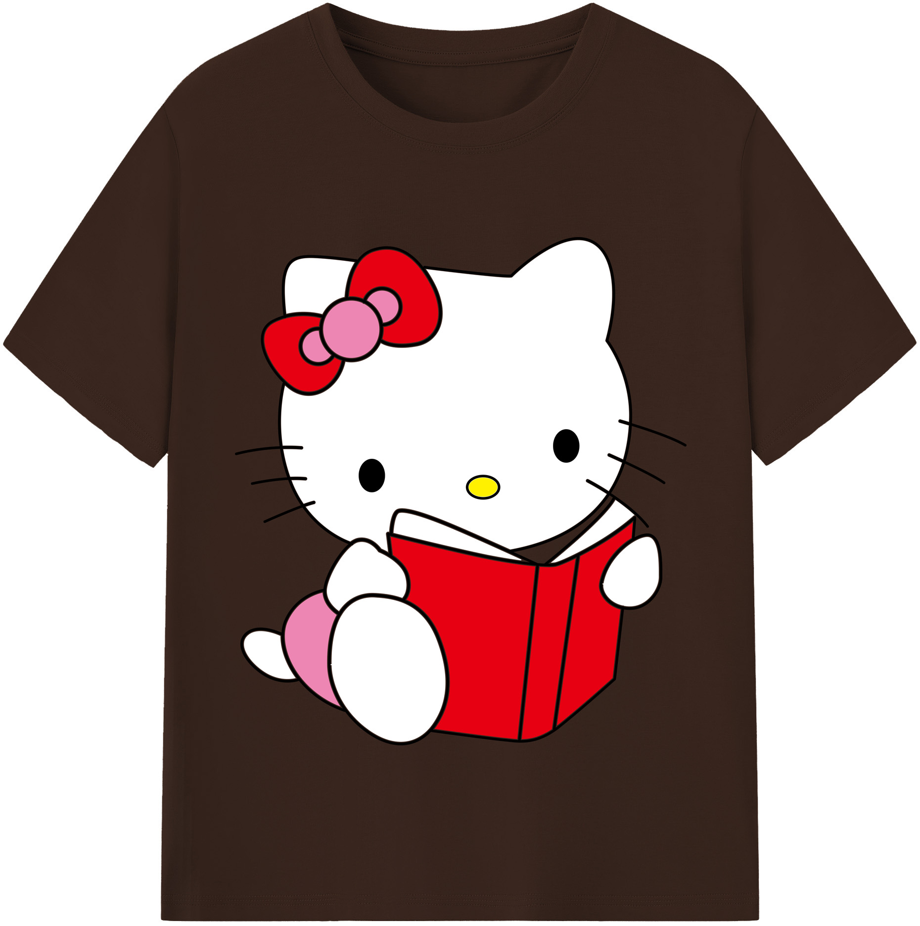 （画像用） Hello Kitty ハローキティ 綿100％半袖Tシャツ（フロントプリント）