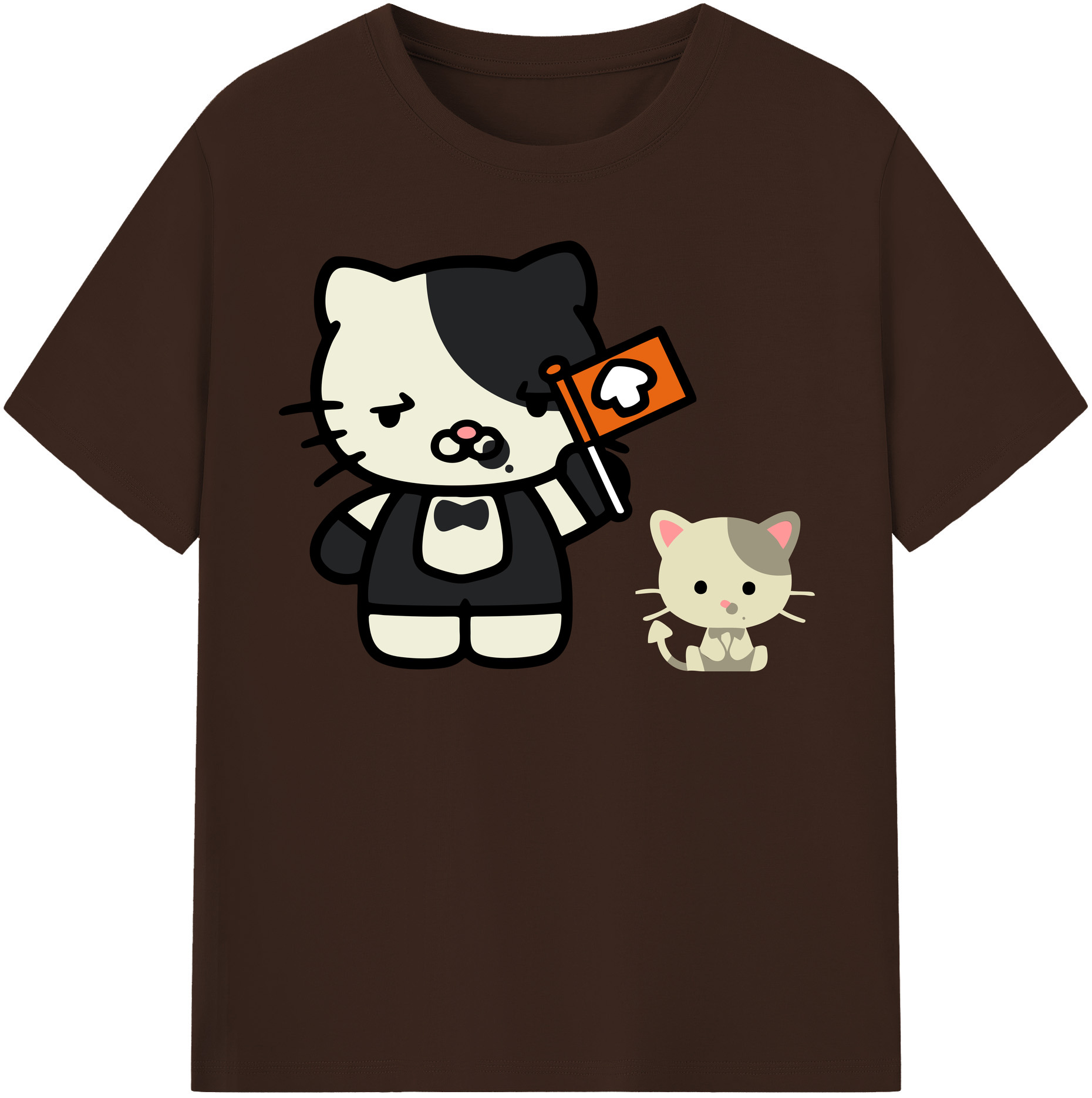 （画像用） Hello Kitty ハローキティ 綿100％半袖Tシャツ（フロントプリント）