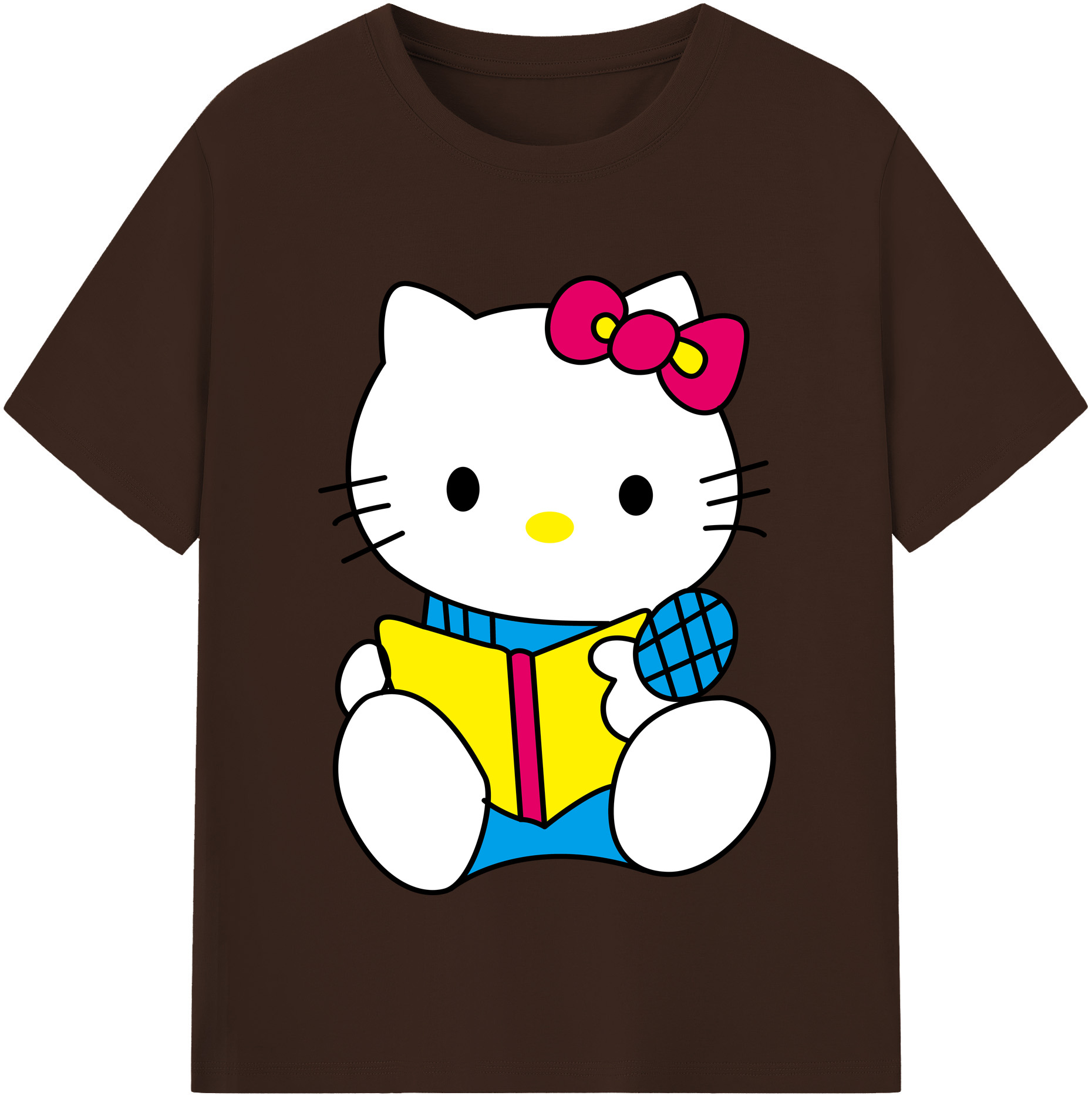 （画像用） Hello Kitty ハローキティ 綿100％半袖Tシャツ（フロントプリント）