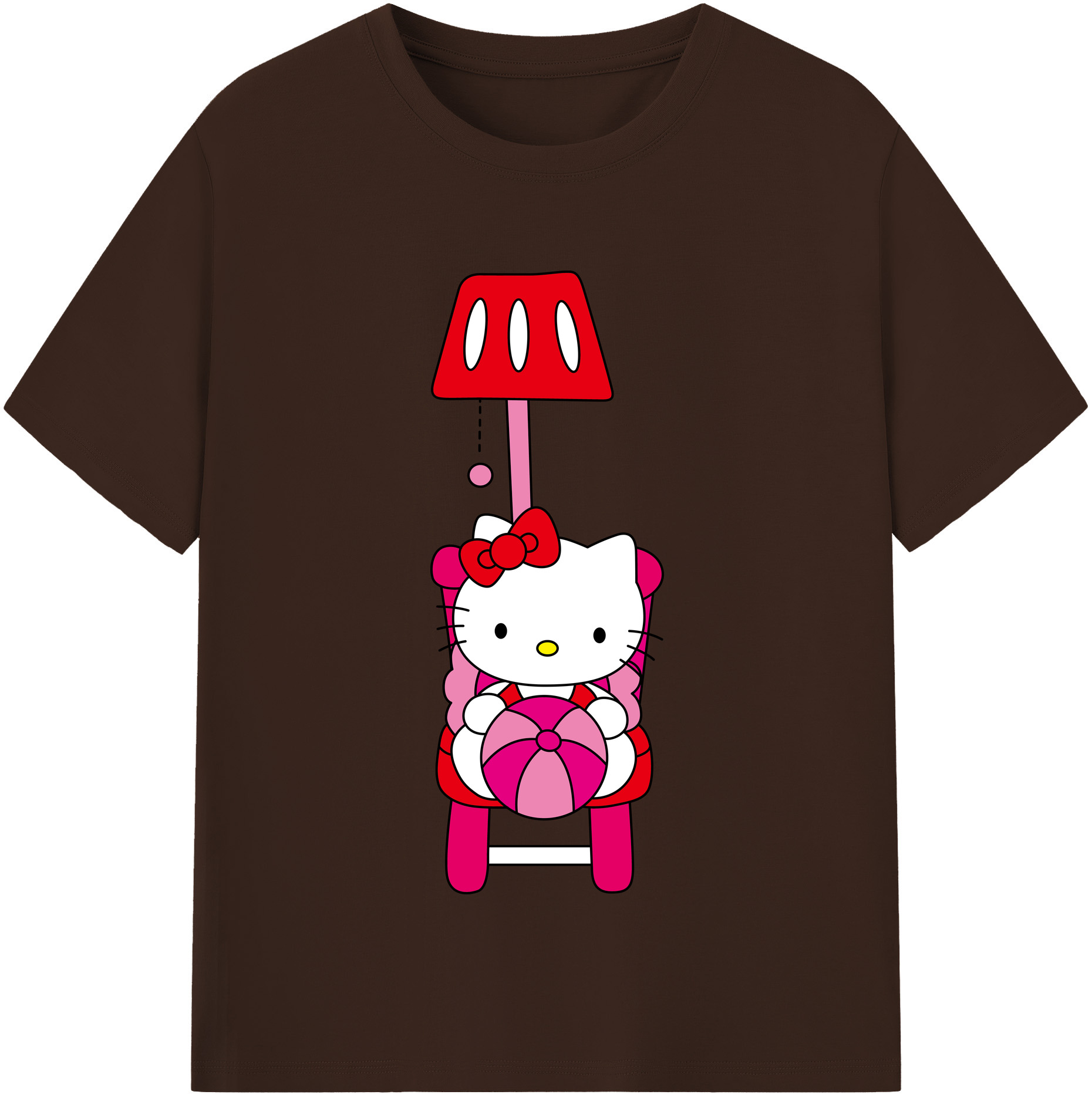 （画像用） Hello Kitty ハローキティ 綿100％半袖Tシャツ（フロントプリント）