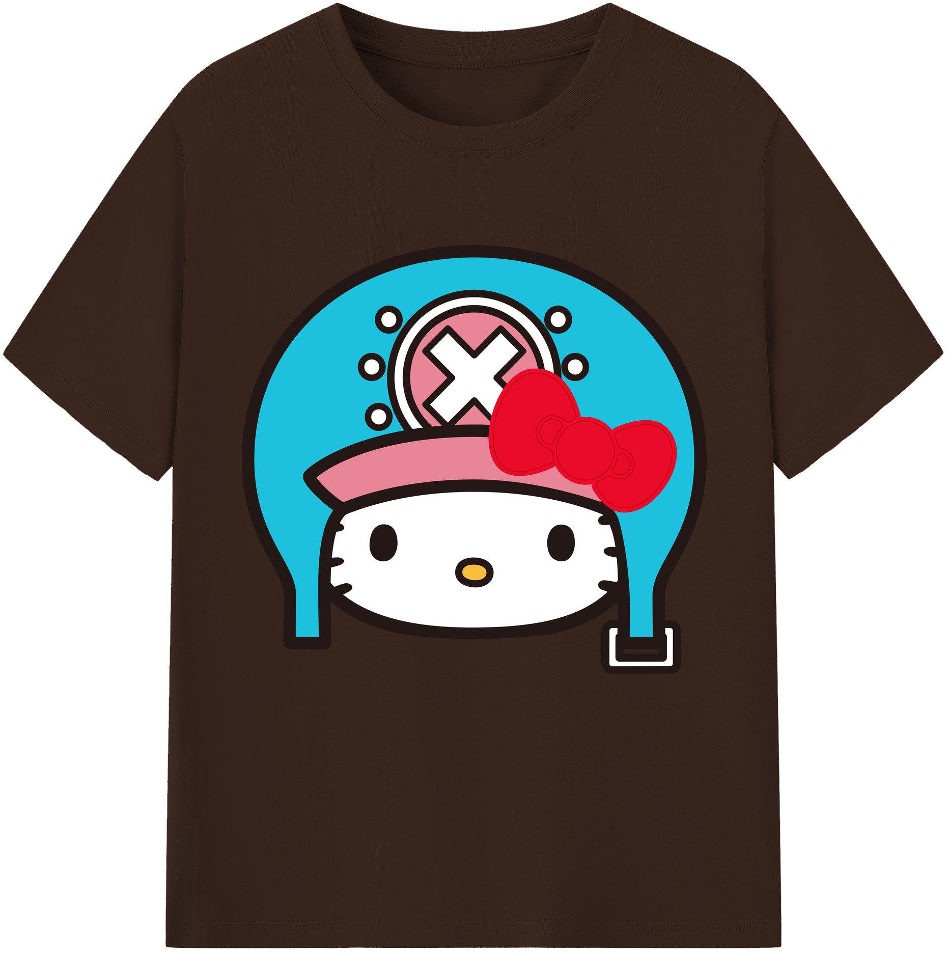 （画像用） Hello Kitty ハローキティ 綿100％半袖Tシャツ（フロントプリント）