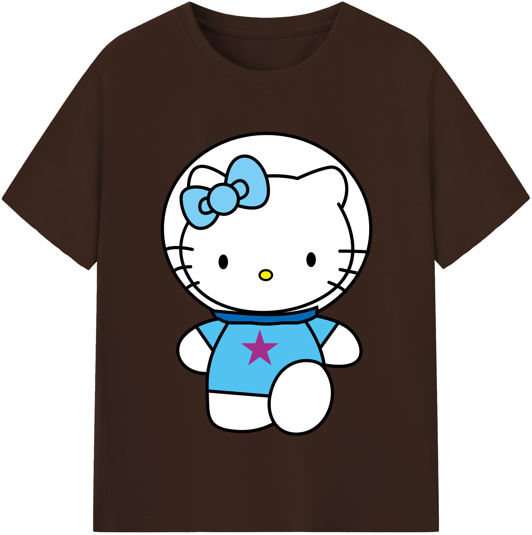 （画像用） Hello Kitty ハローキティ 綿100％半袖Tシャツ（フロントプリント）
