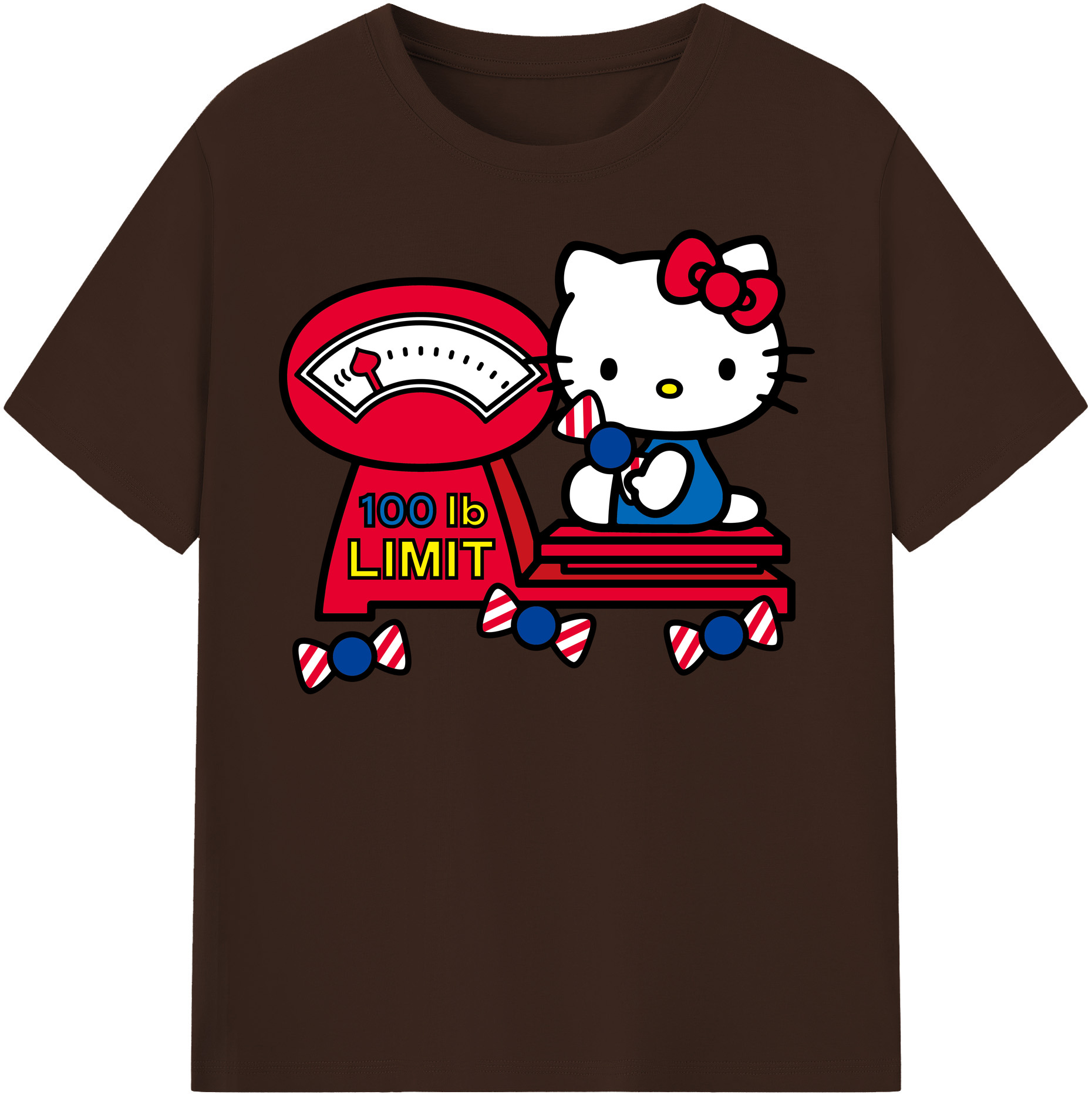 （画像用） Hello Kitty ハローキティ 綿100％半袖Tシャツ（フロントプリント）