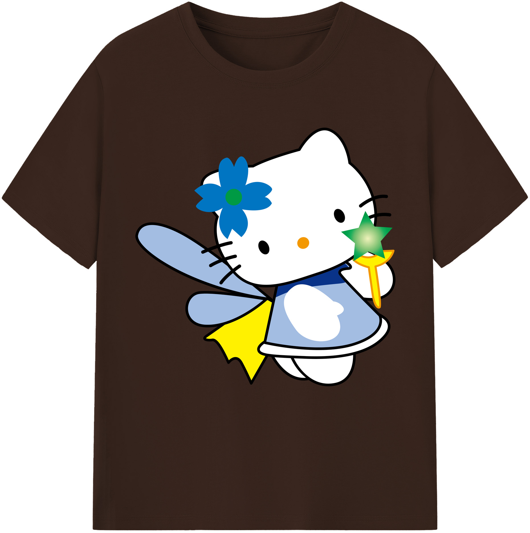 （画像用） Hello Kitty ハローキティ 綿100％半袖Tシャツ（フロントプリント）