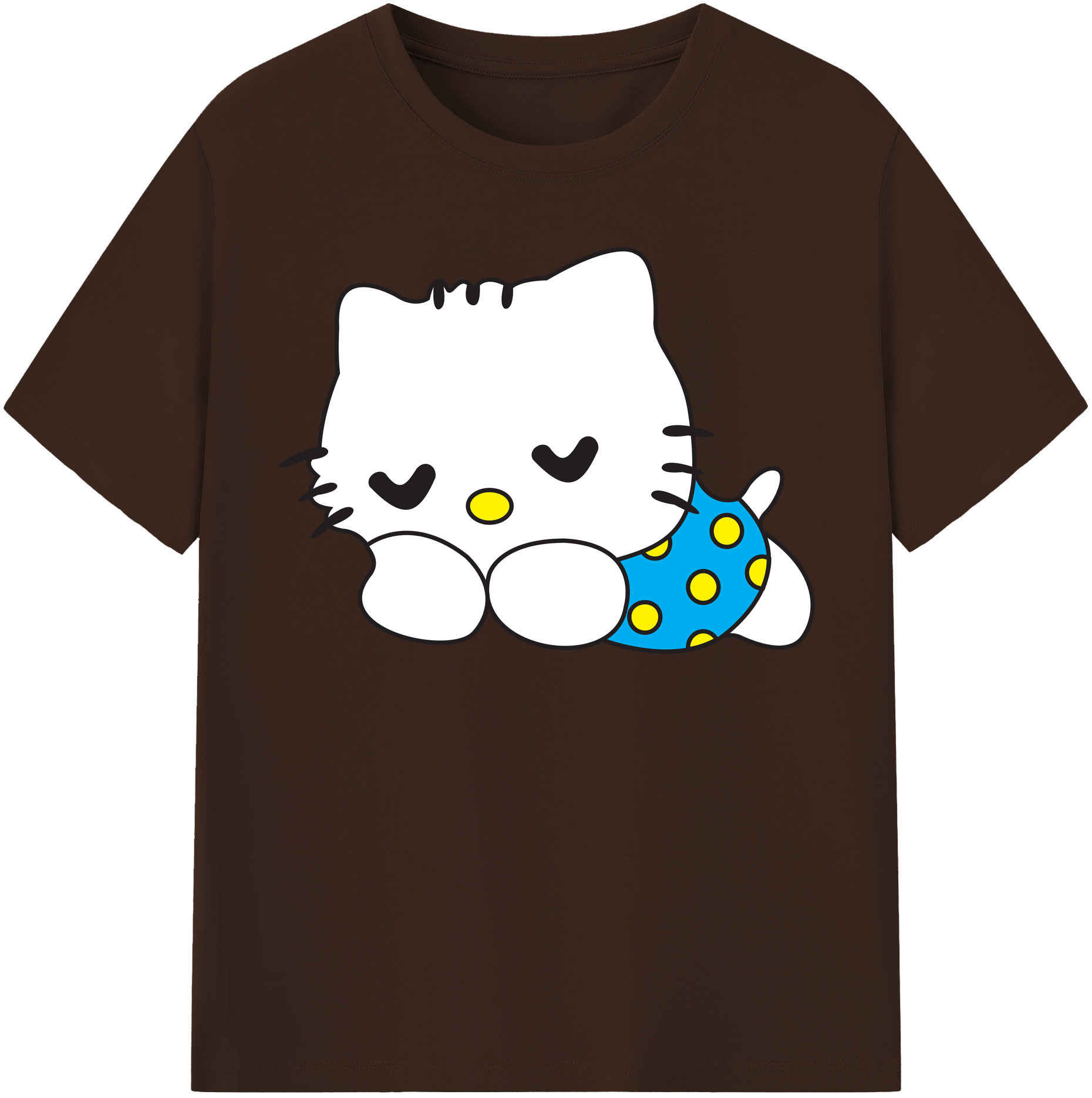 （画像用） Hello Kitty ハローキティ 綿100％半袖Tシャツ（フロントプリント）