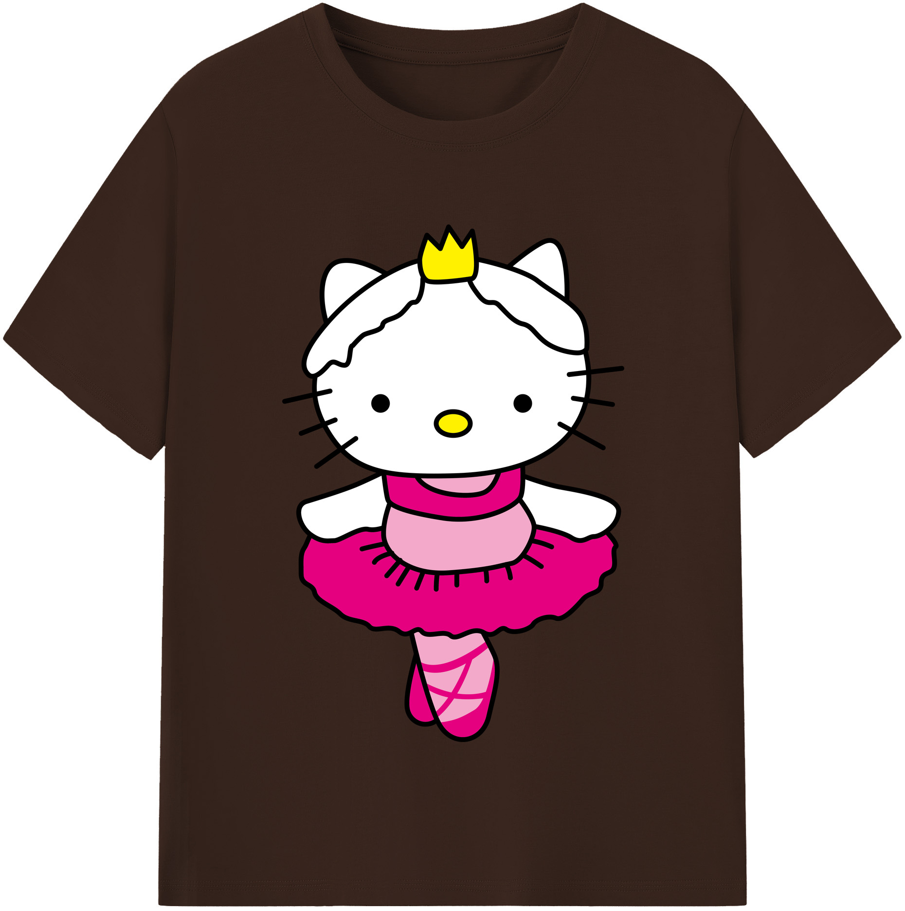 （画像用） Hello Kitty ハローキティ 綿100％半袖Tシャツ（フロントプリント）