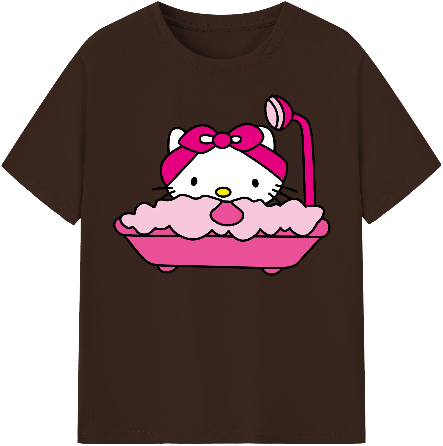 （画像用） Hello Kitty ハローキティ 綿100％半袖Tシャツ（フロントプリント）