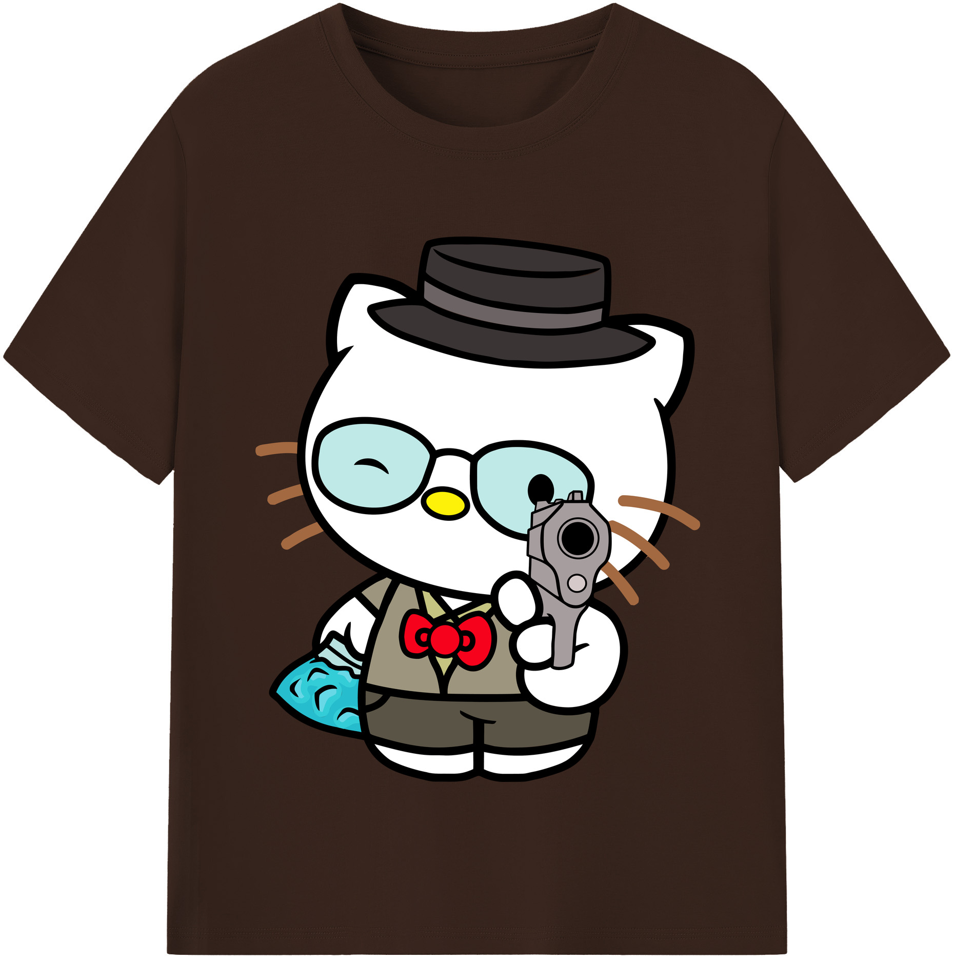 （画像用） Hello Kitty ハローキティ 綿100％半袖Tシャツ（フロントプリント）