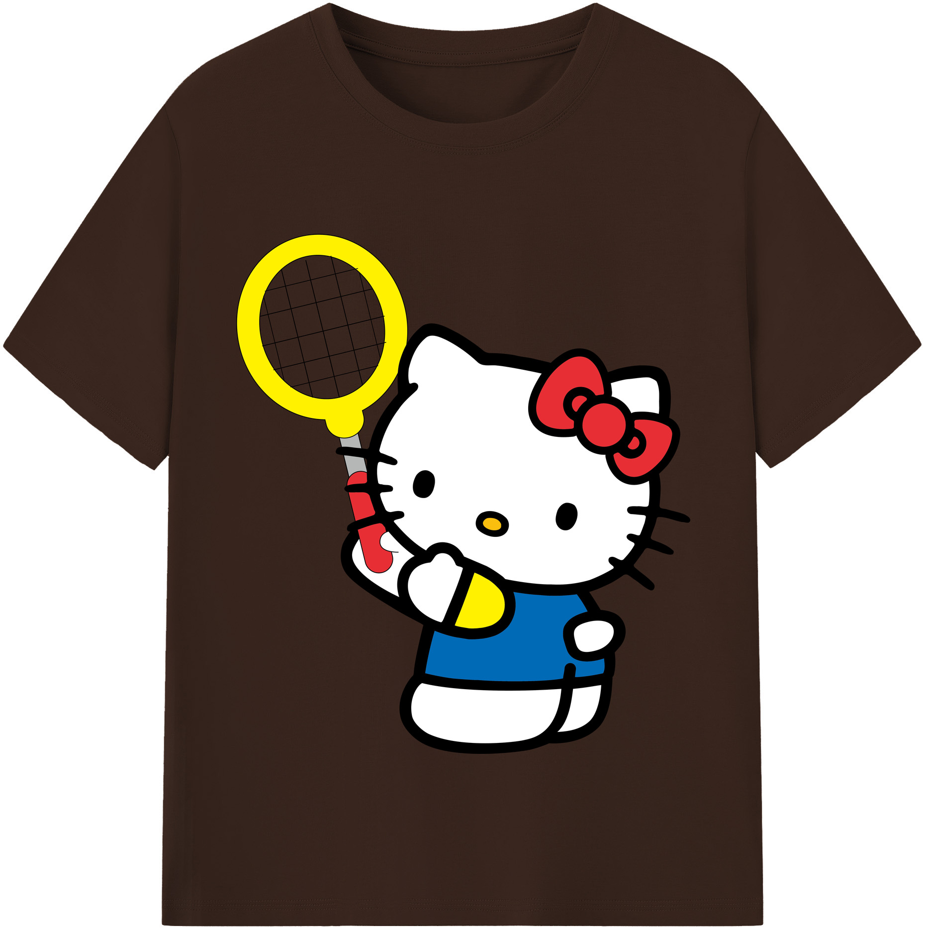 （画像用） Hello Kitty ハローキティ 綿100％半袖Tシャツ（フロントプリント）