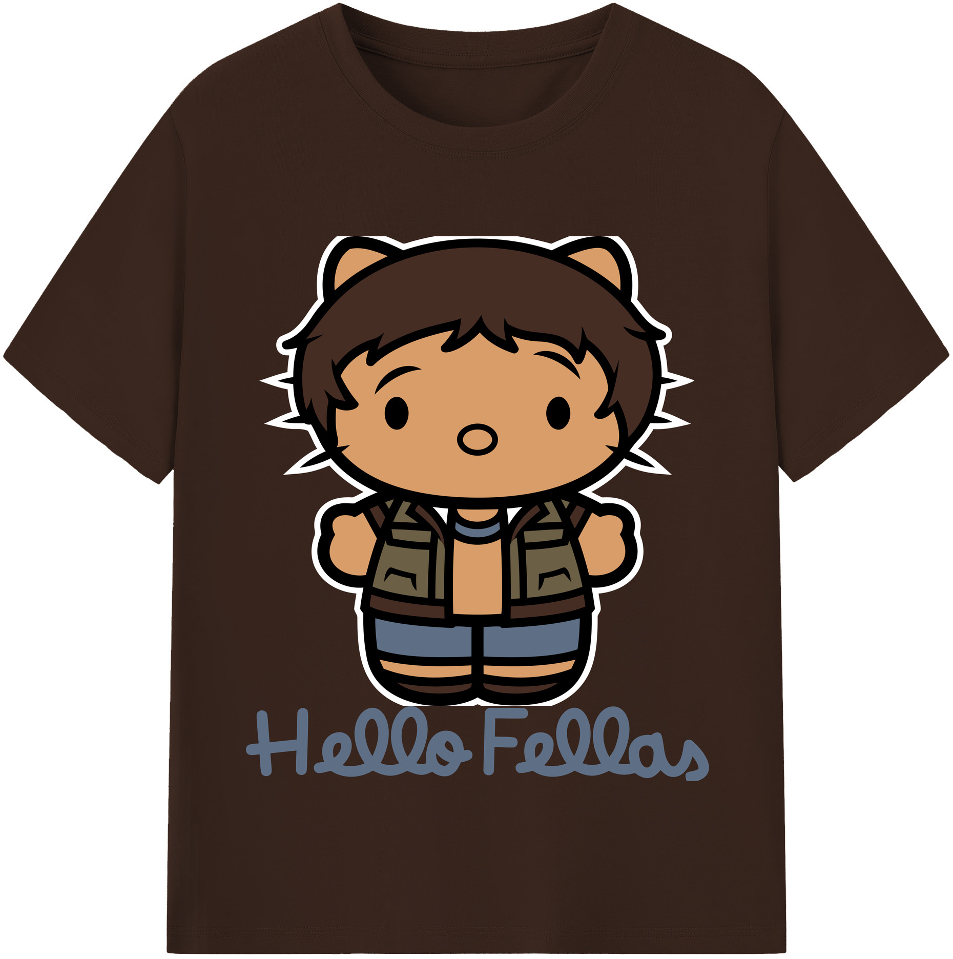 （画像用） Hello Kitty ハローキティ 綿100％半袖Tシャツ（フロントプリント）