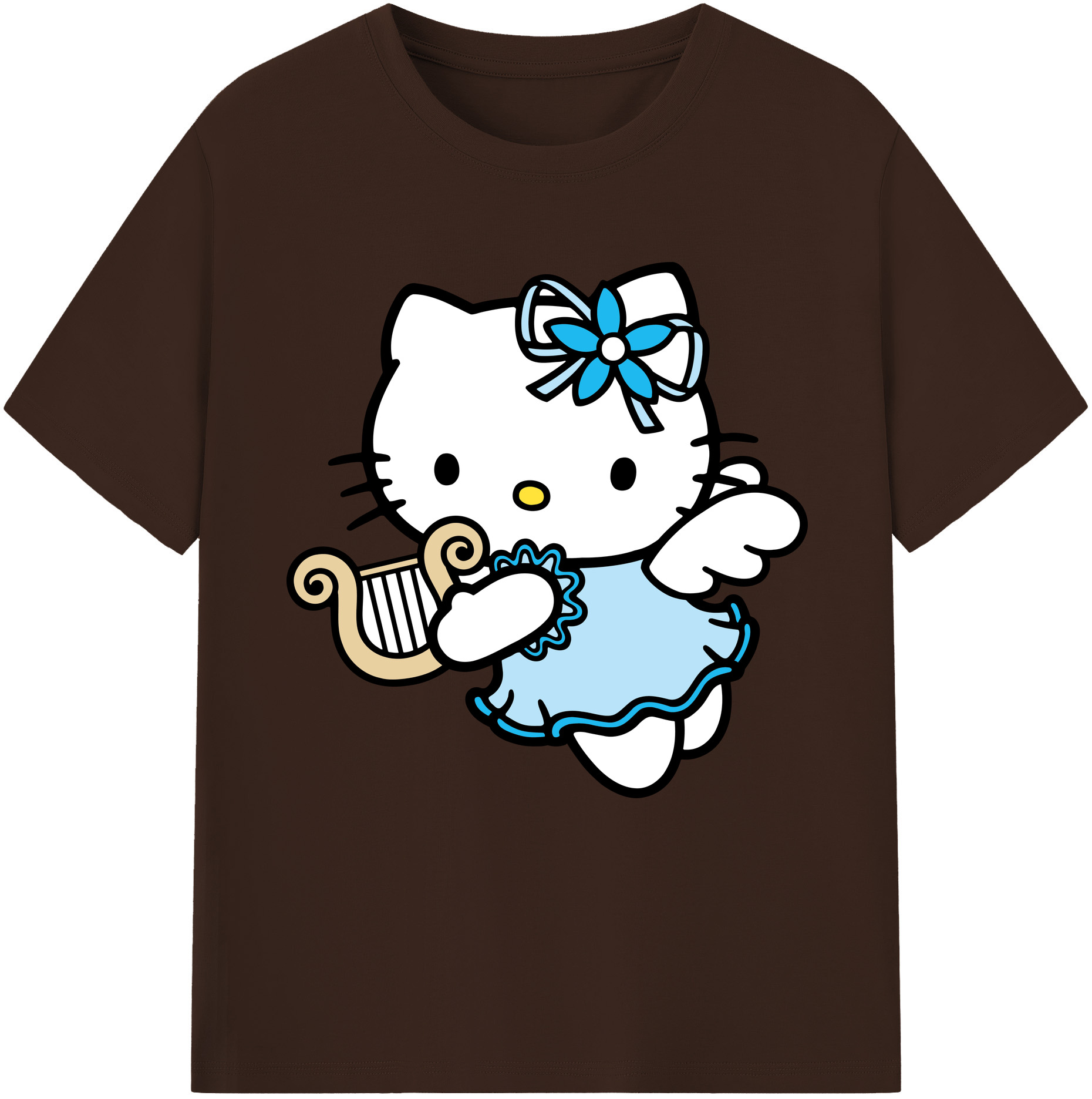 （画像用） Hello Kitty ハローキティ 綿100％半袖Tシャツ（フロントプリント）