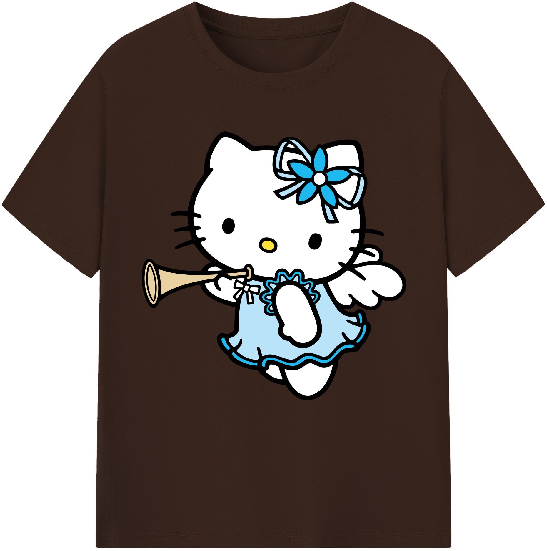 （画像用） Hello Kitty ハローキティ 綿100％半袖Tシャツ（フロントプリント）