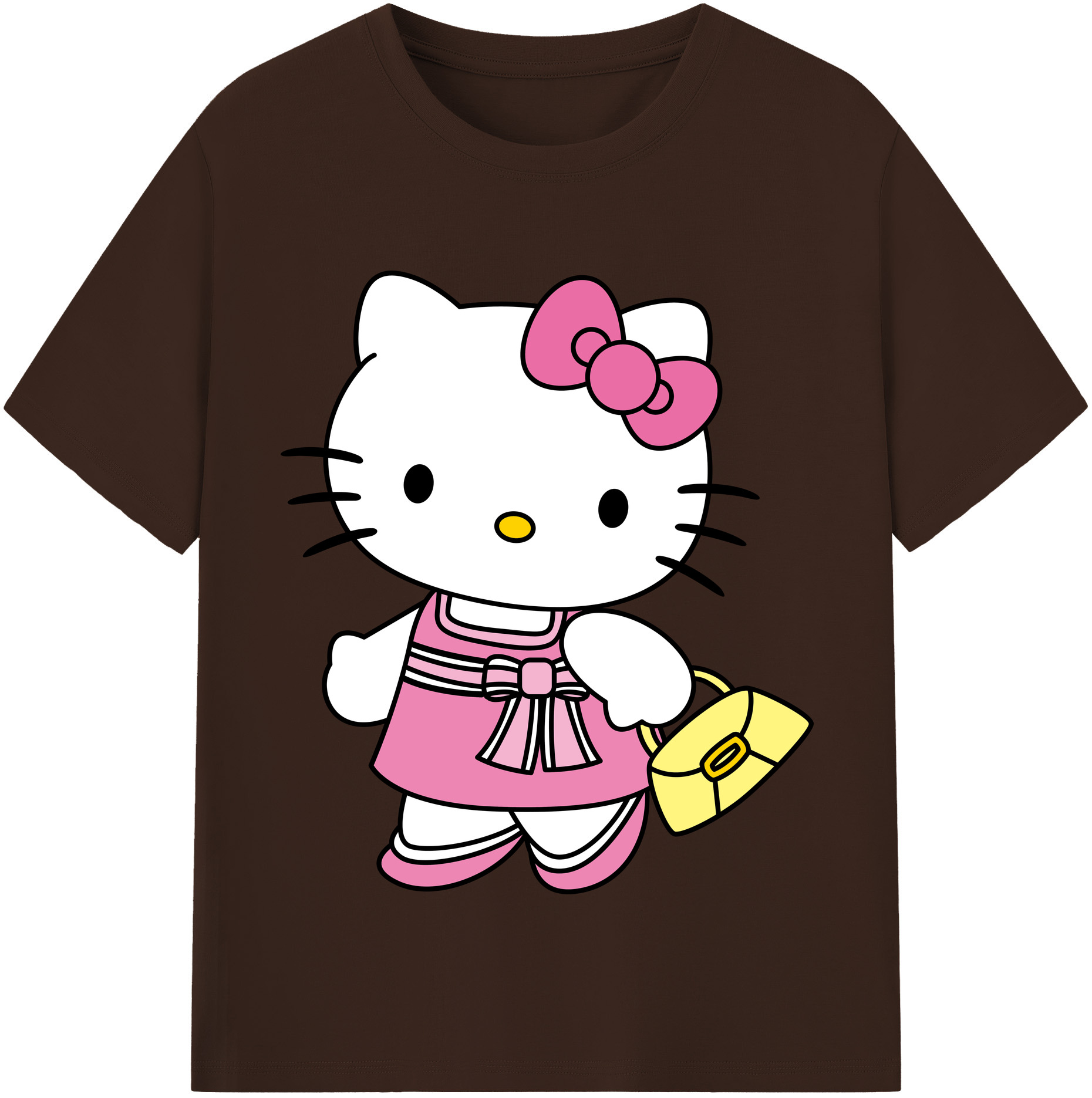 （画像用） Hello Kitty ハローキティ 綿100％半袖Tシャツ（フロントプリント）