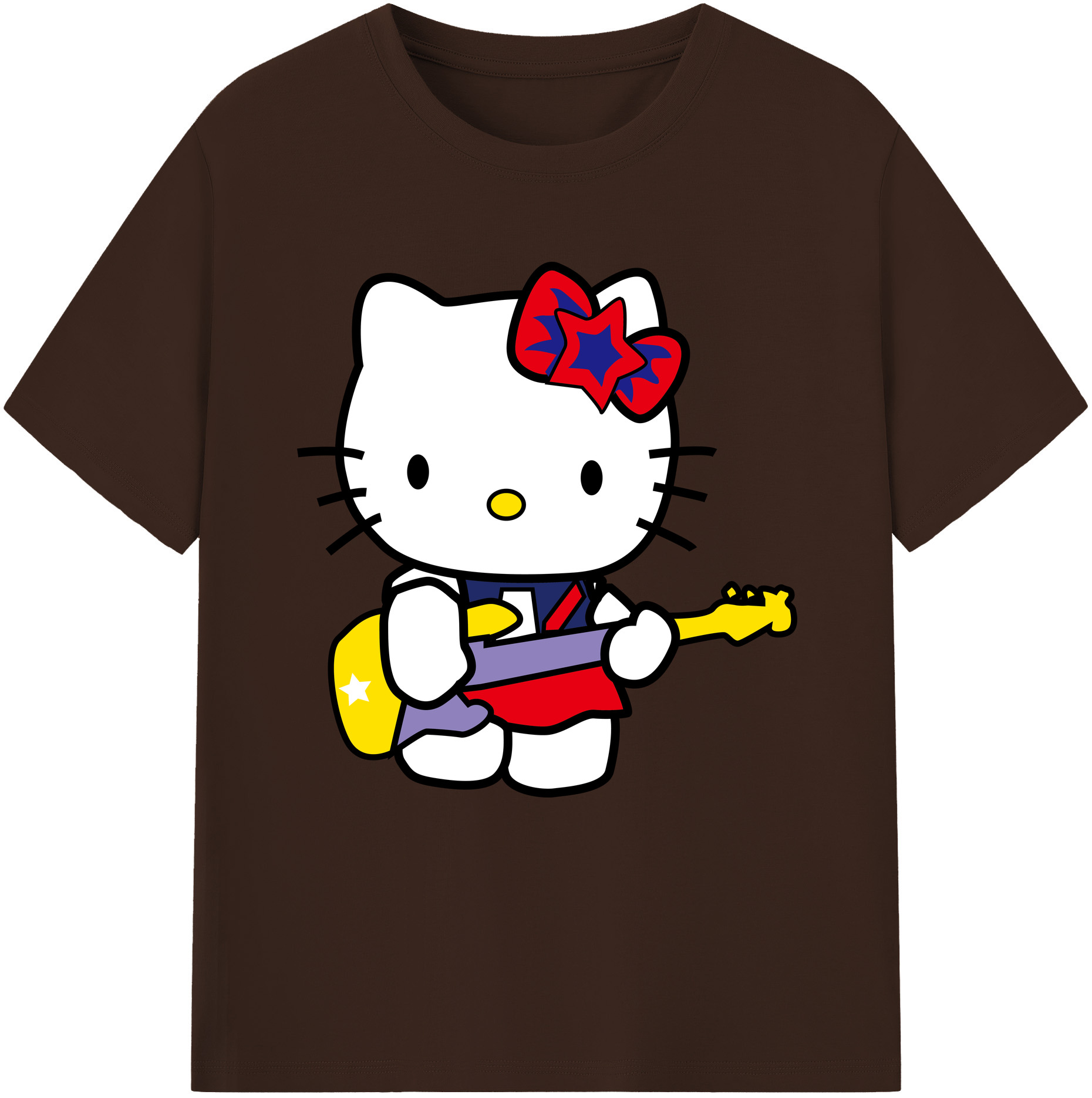 （画像用） Hello Kitty ハローキティ 綿100％半袖Tシャツ（フロントプリント）