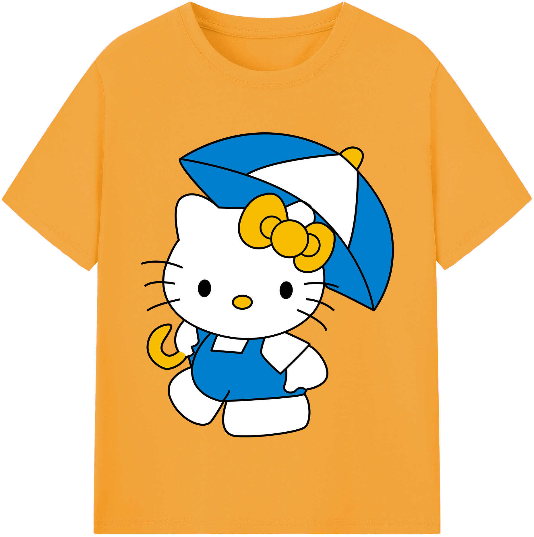 （画像用） Hello Kitty ハローキティ 綿100％半袖Tシャツ（フロントプリント）