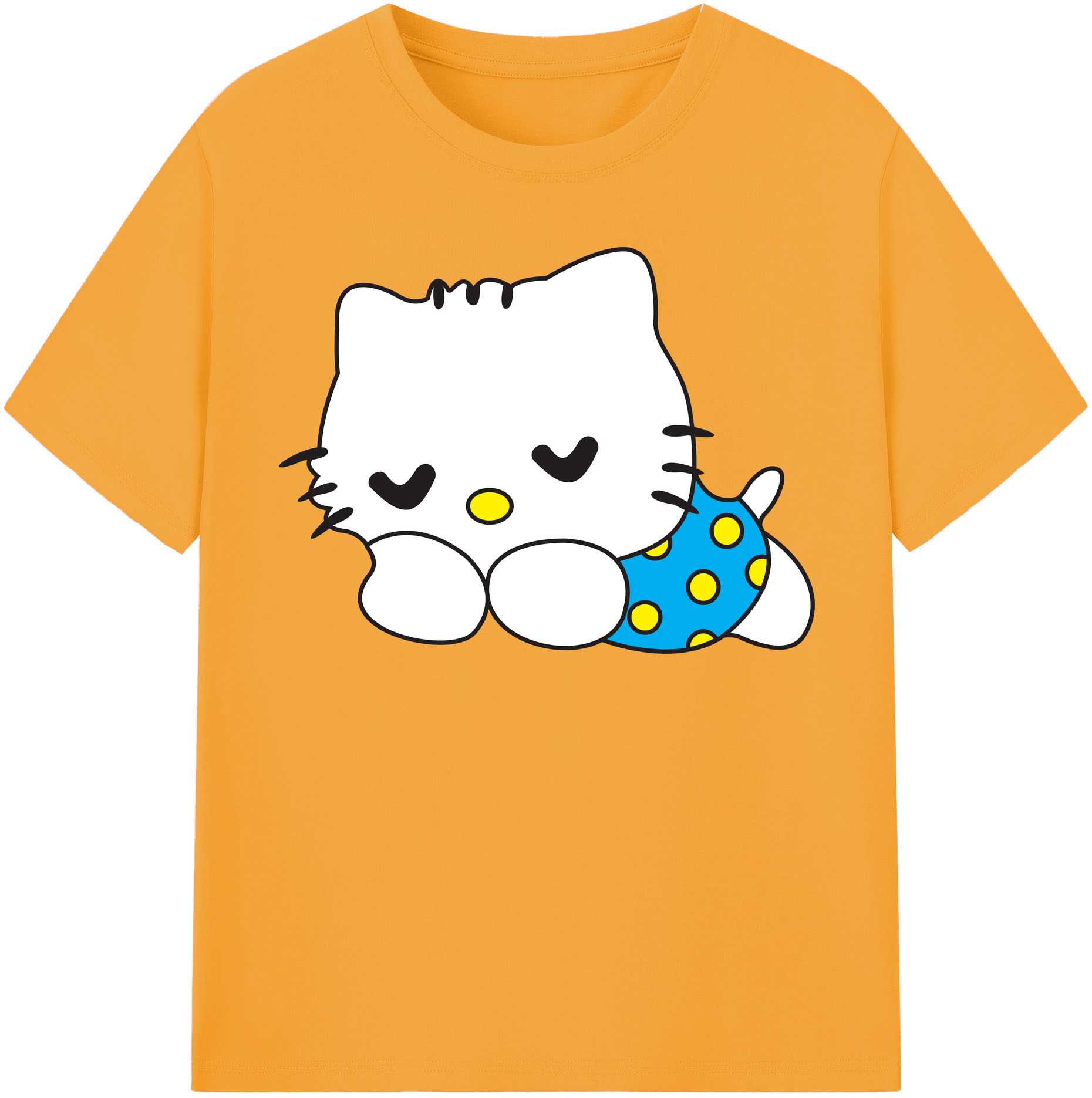 （画像用） Hello Kitty ハローキティ 綿100％半袖Tシャツ（フロントプリント）