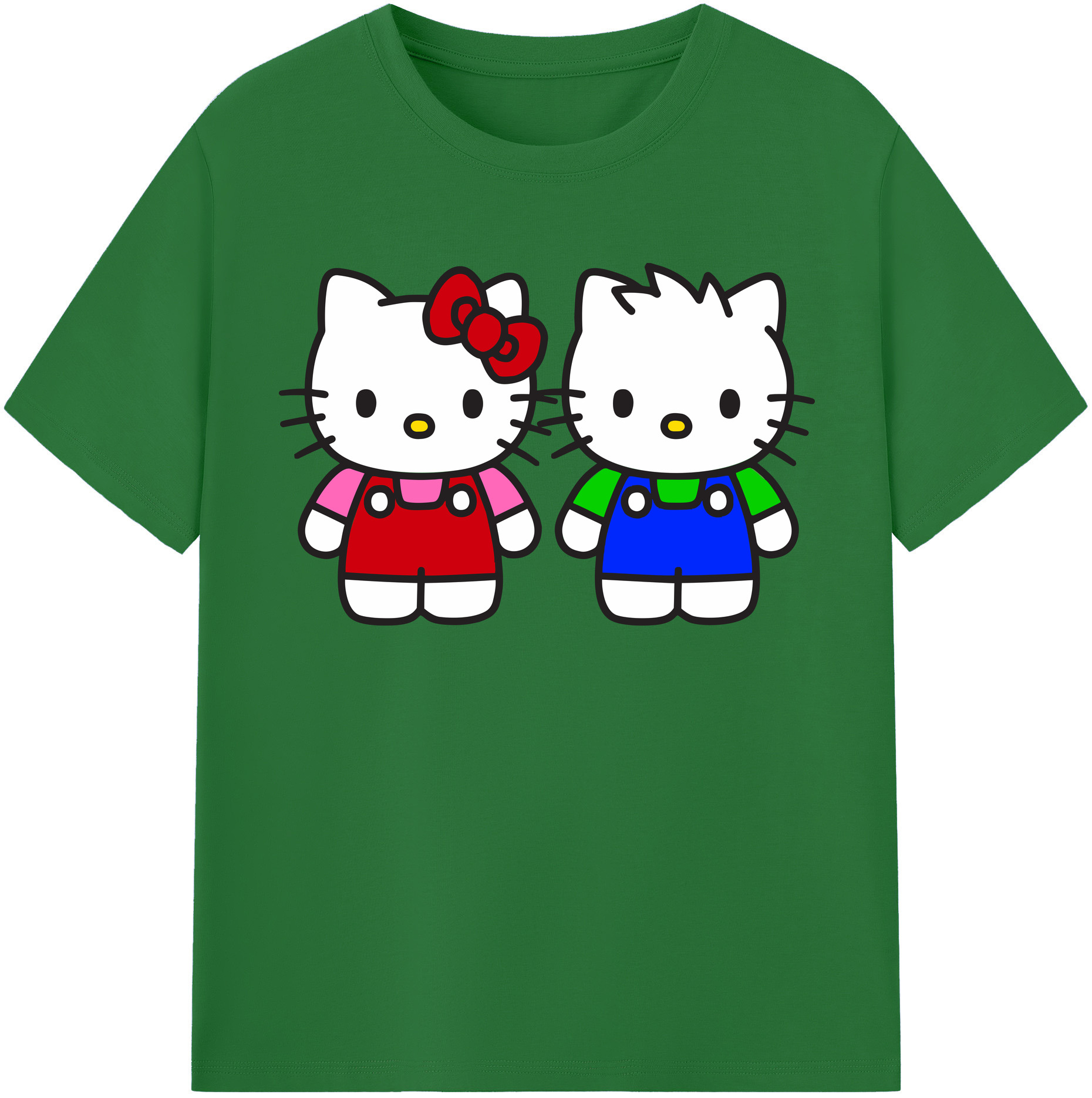 （画像用） Hello Kitty ハローキティ 綿100％半袖Tシャツ（フロントプリント）