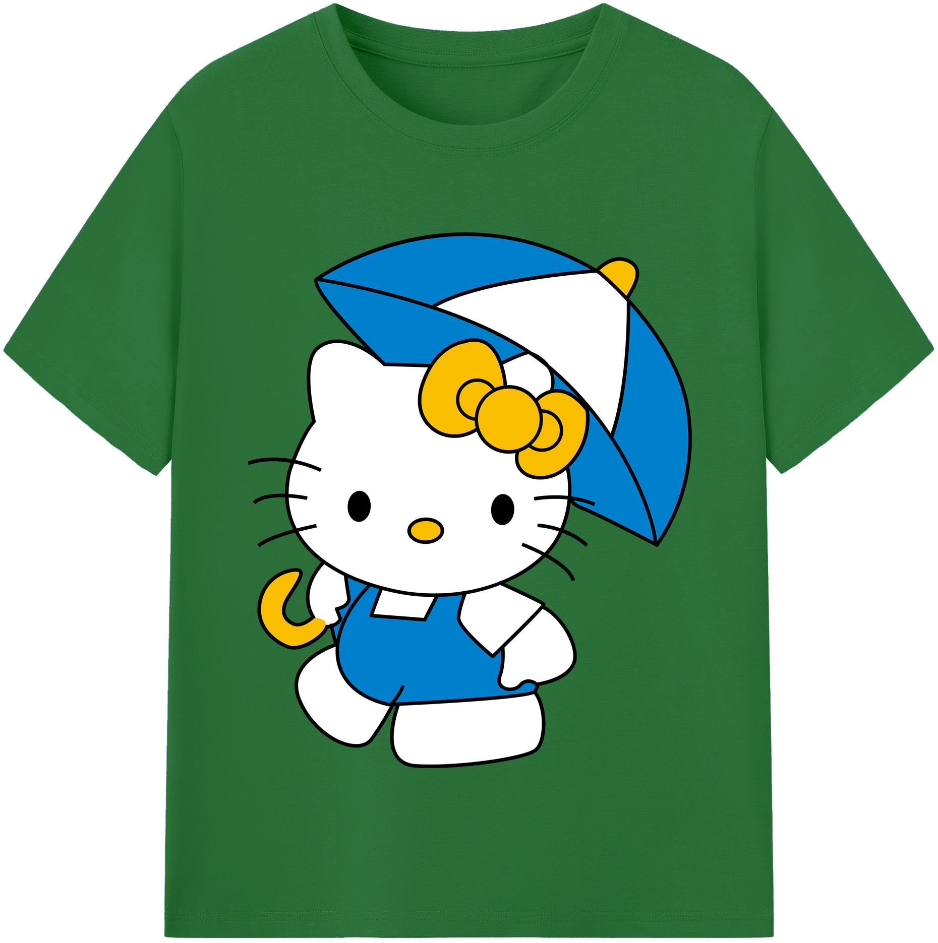 （画像用） Hello Kitty ハローキティ 綿100％半袖Tシャツ（フロントプリント）