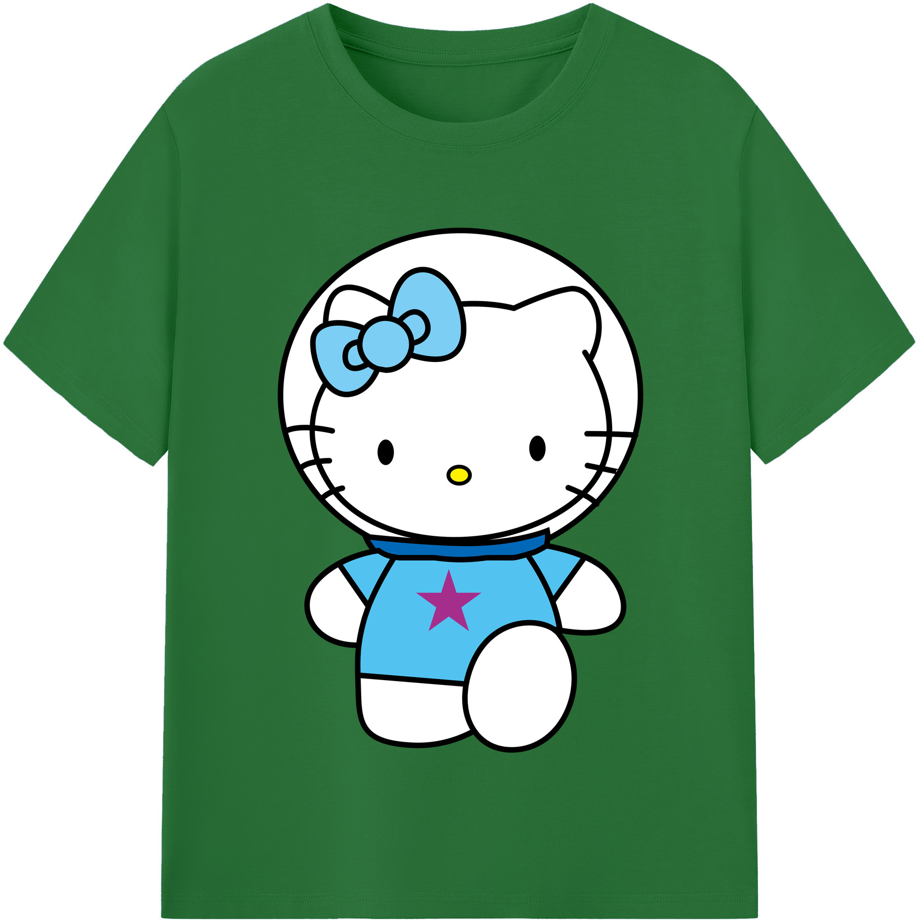（画像用） Hello Kitty ハローキティ 綿100％半袖Tシャツ（フロントプリント）