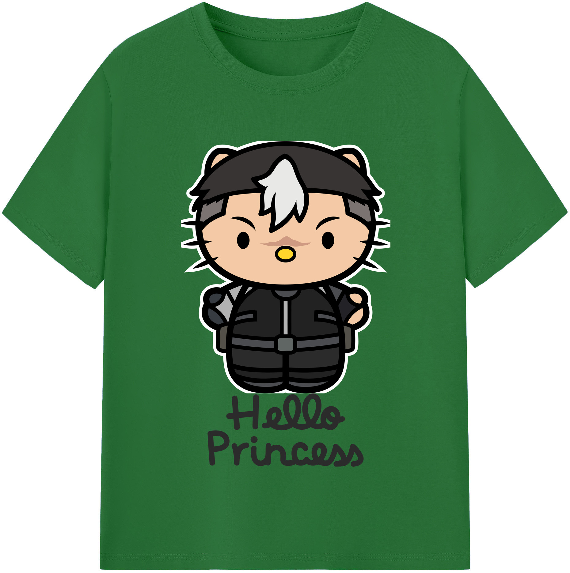 （画像用） Hello Kitty ハローキティ 綿100％半袖Tシャツ（フロントプリント）