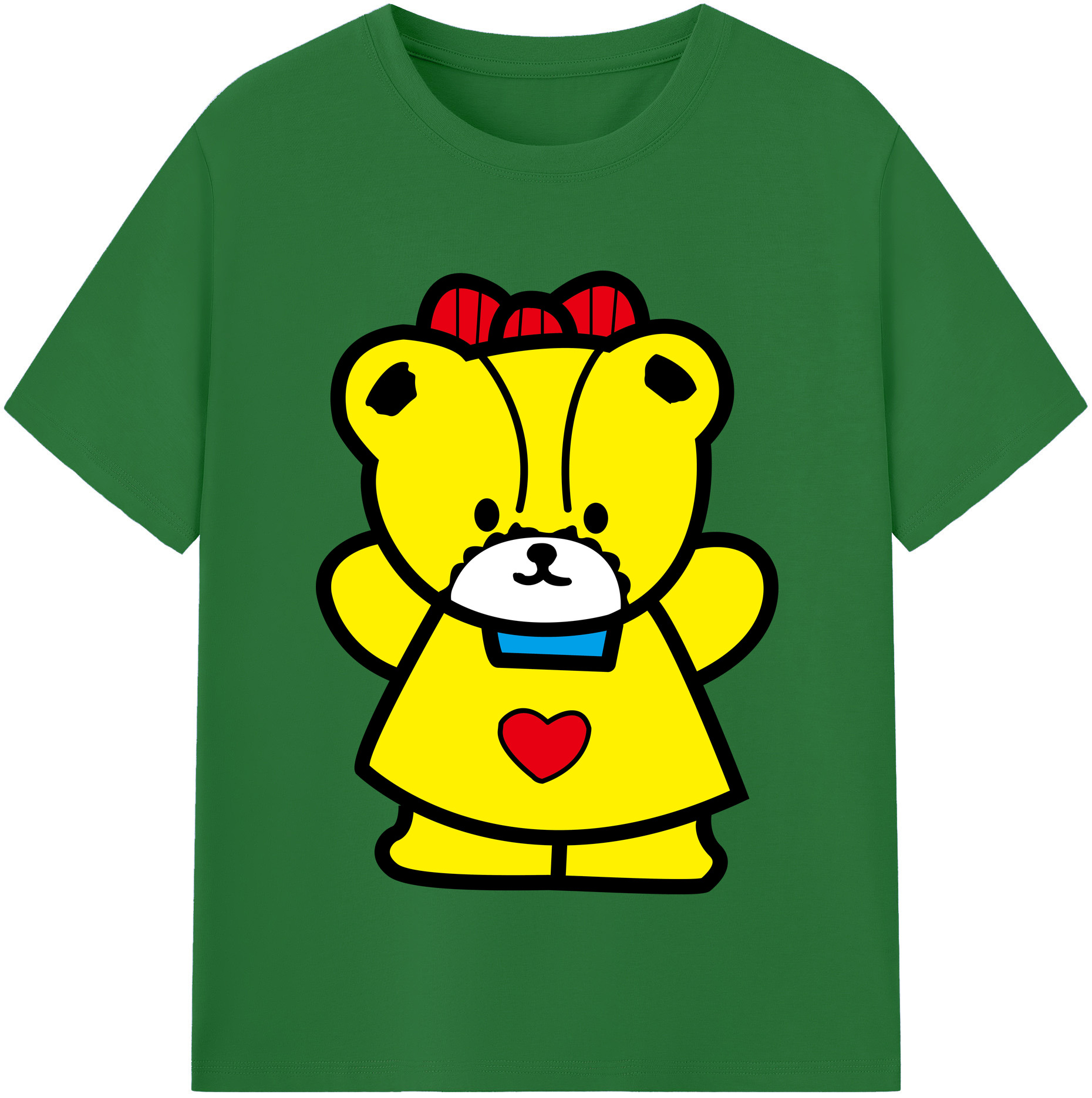（画像用） Hello Kitty ハローキティ 綿100％半袖Tシャツ（フロントプリント）