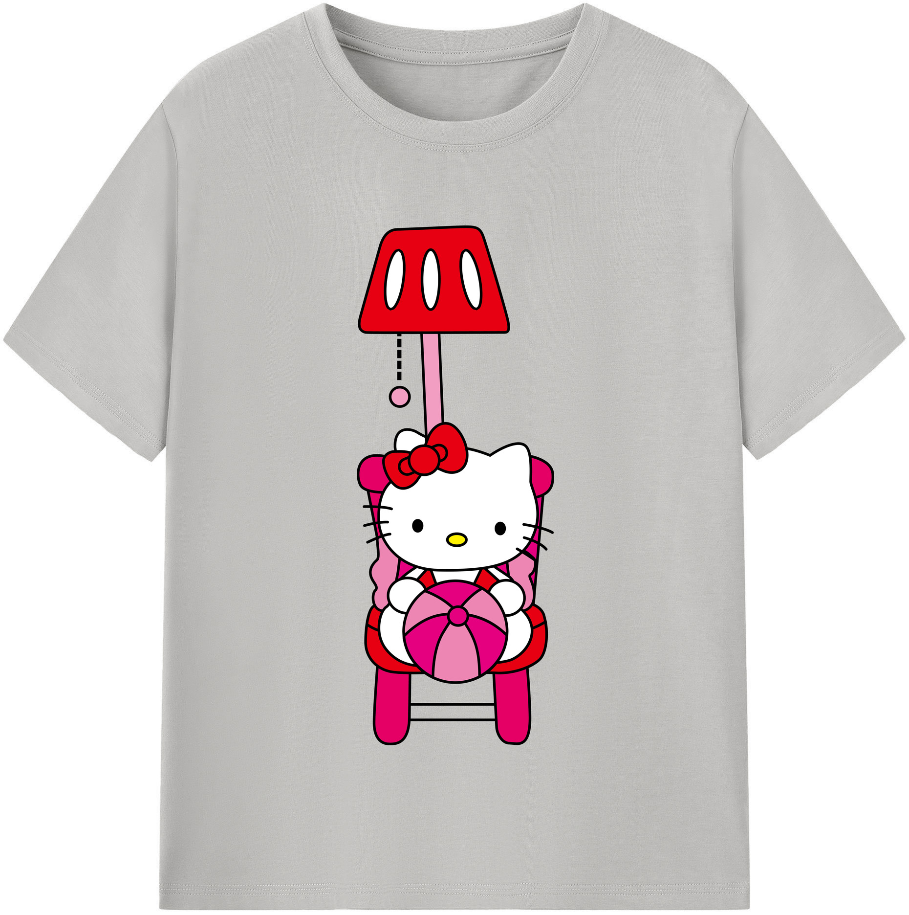 （画像用） Hello Kitty ハローキティ 綿100％半袖Tシャツ（フロントプリント）