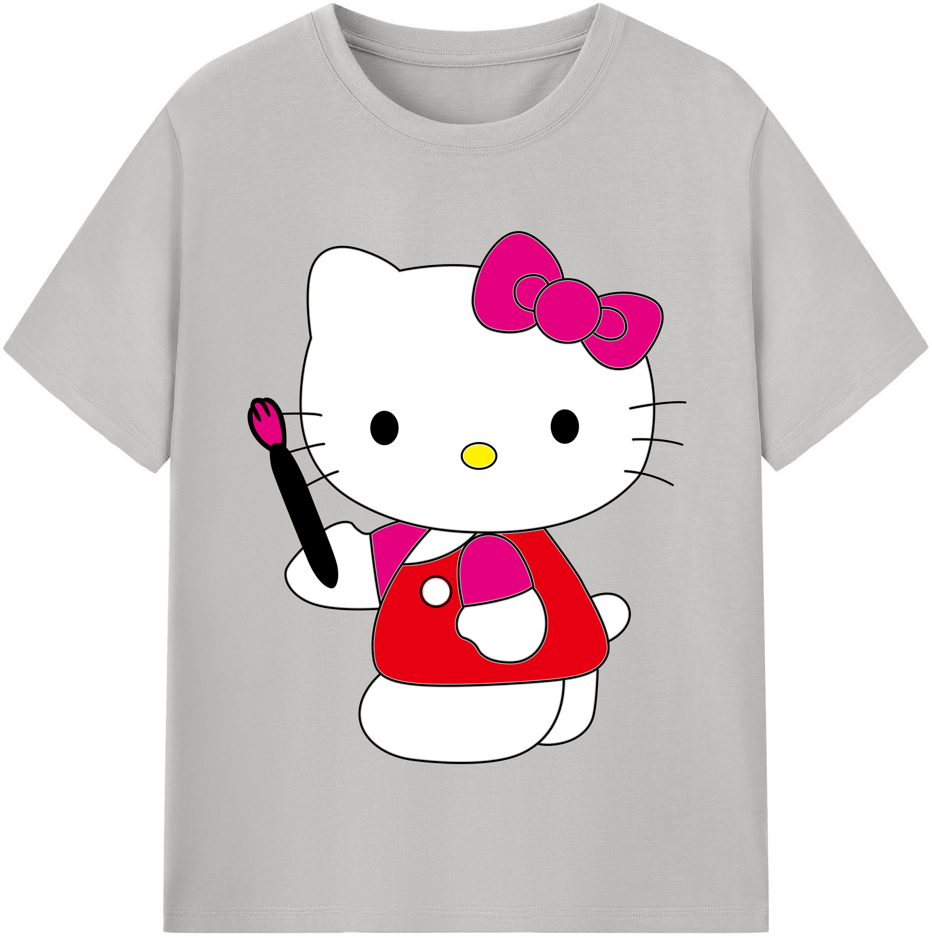 （画像用） Hello Kitty ハローキティ 綿100％半袖Tシャツ（フロントプリント）