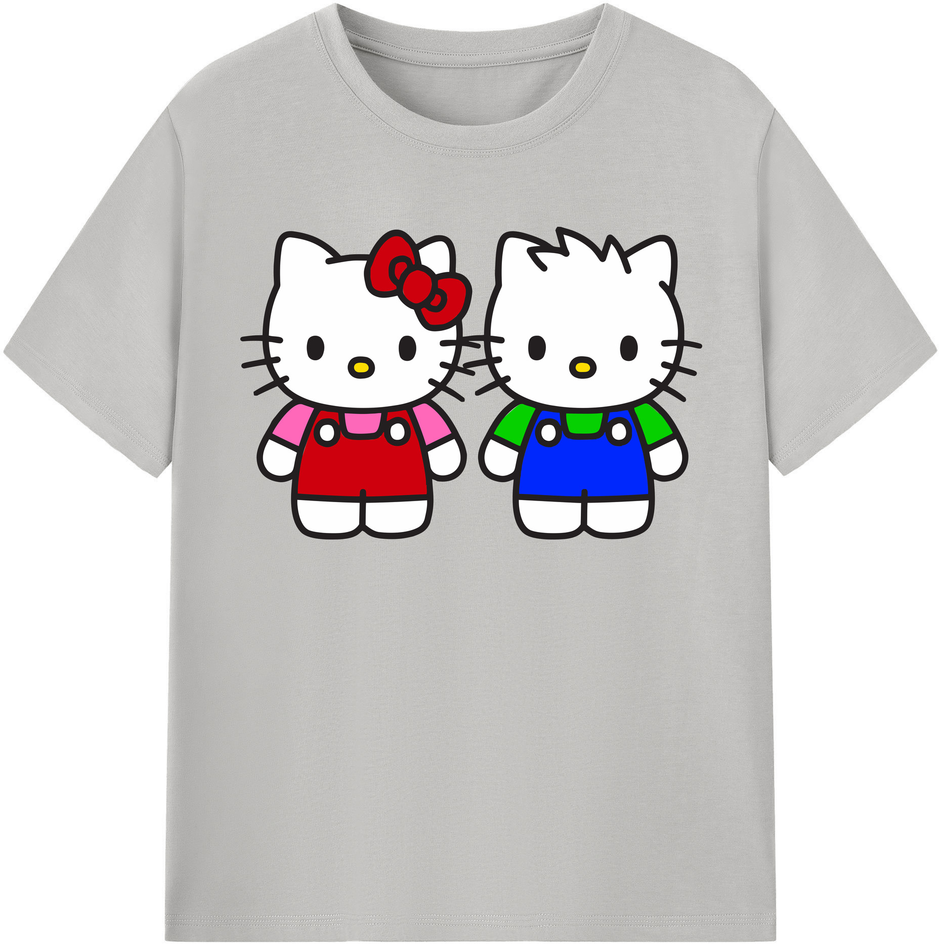 （画像用） Hello Kitty ハローキティ 綿100％半袖Tシャツ（フロントプリント）