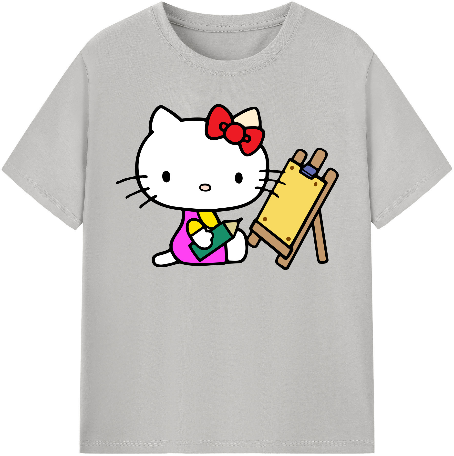 （画像用） Hello Kitty ハローキティ 綿100％半袖Tシャツ（フロントプリント）