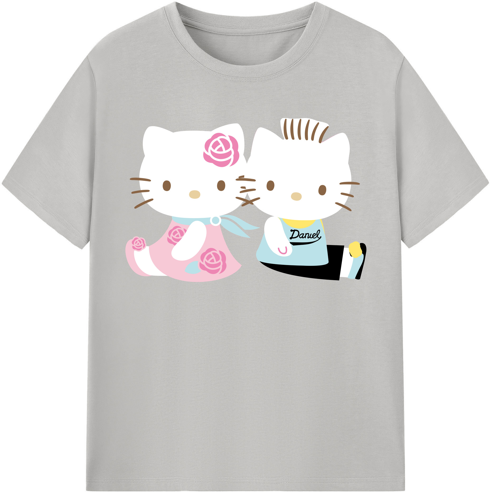 （画像用） Hello Kitty ハローキティ 綿100％半袖Tシャツ（フロントプリント）