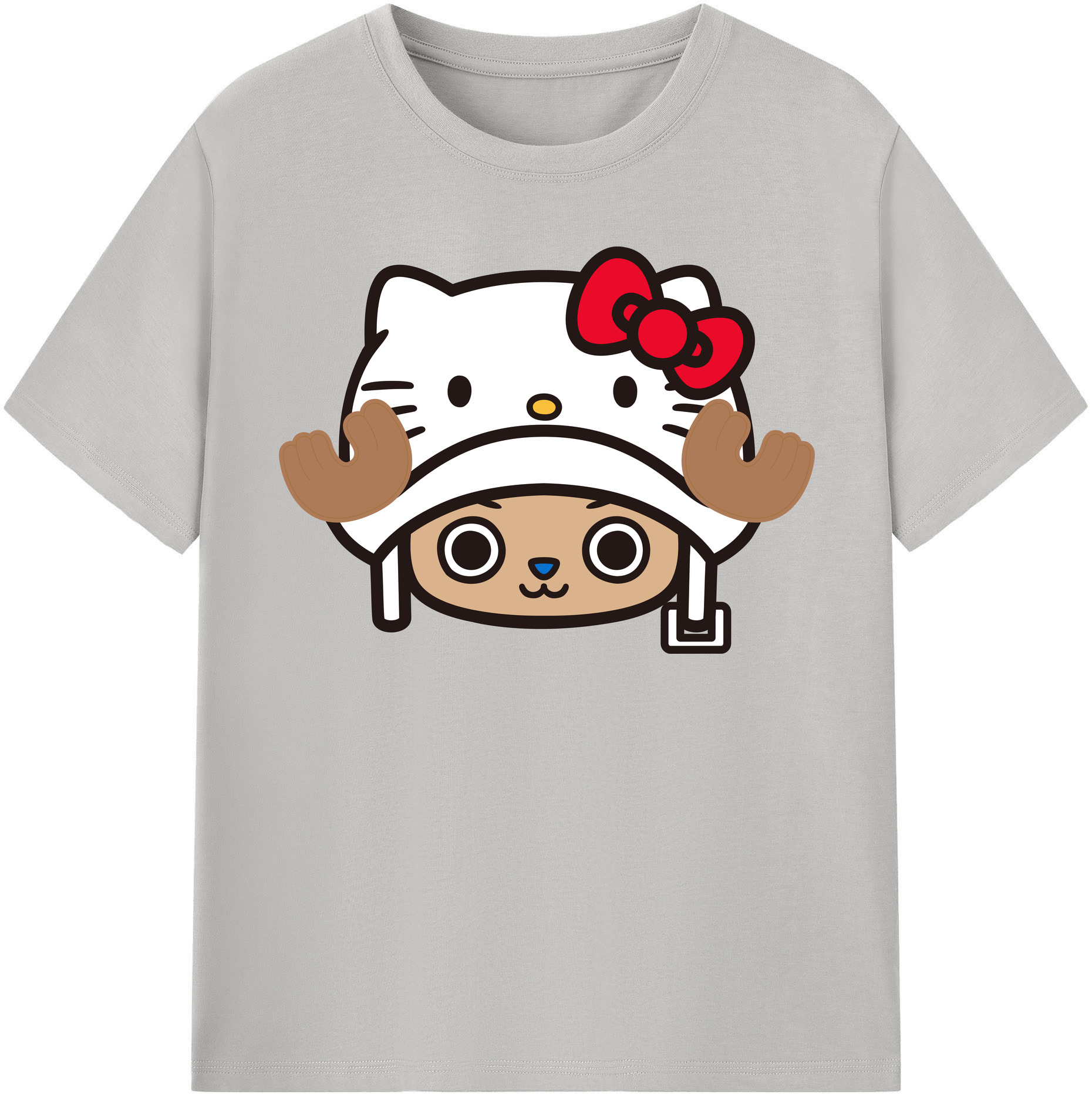 （画像用） Hello Kitty ハローキティ 綿100％半袖Tシャツ（フロントプリント）