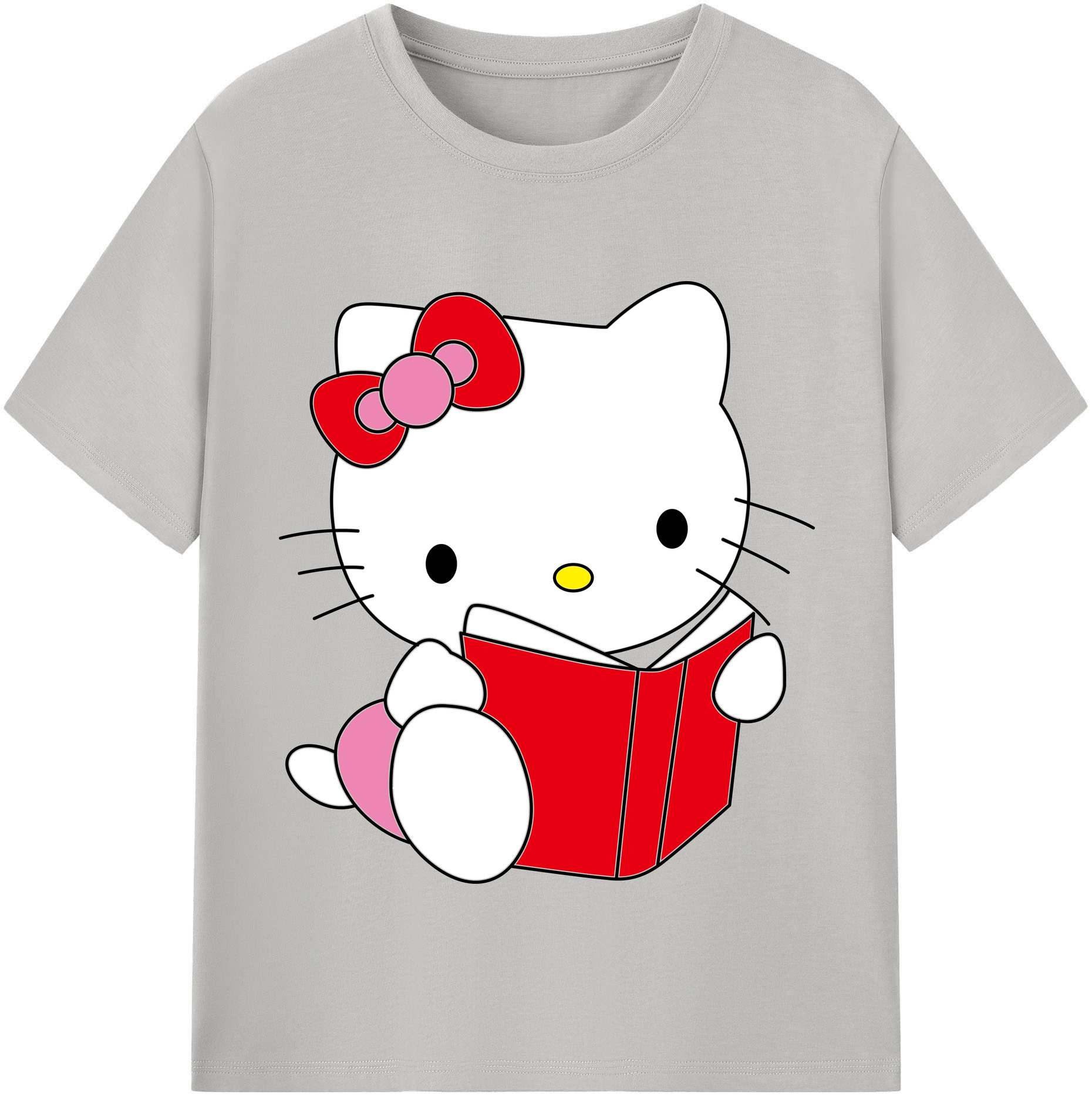 （画像用） Hello Kitty ハローキティ 綿100％半袖Tシャツ（フロントプリント）