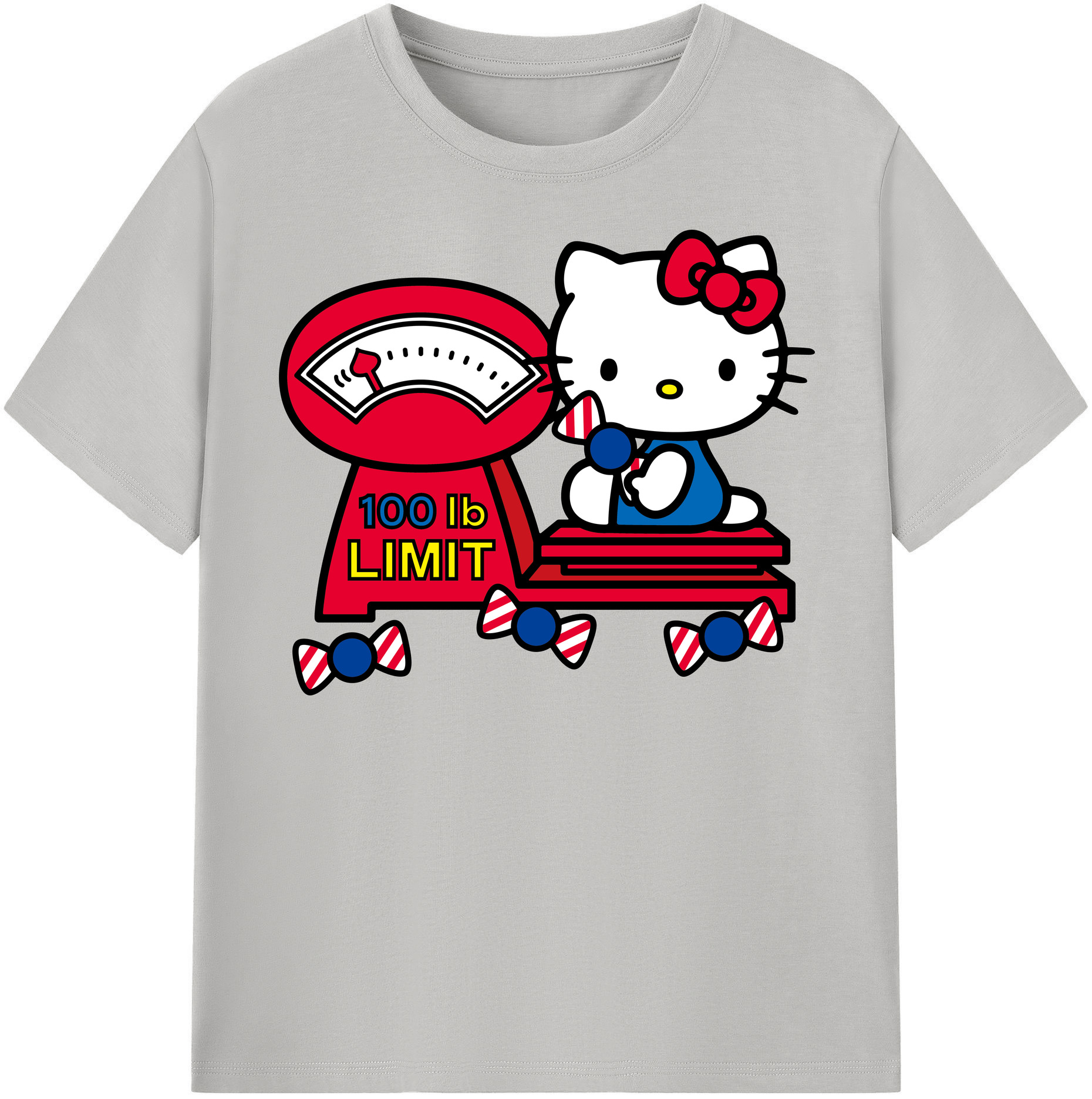 （画像用） Hello Kitty ハローキティ 綿100％半袖Tシャツ（フロントプリント）