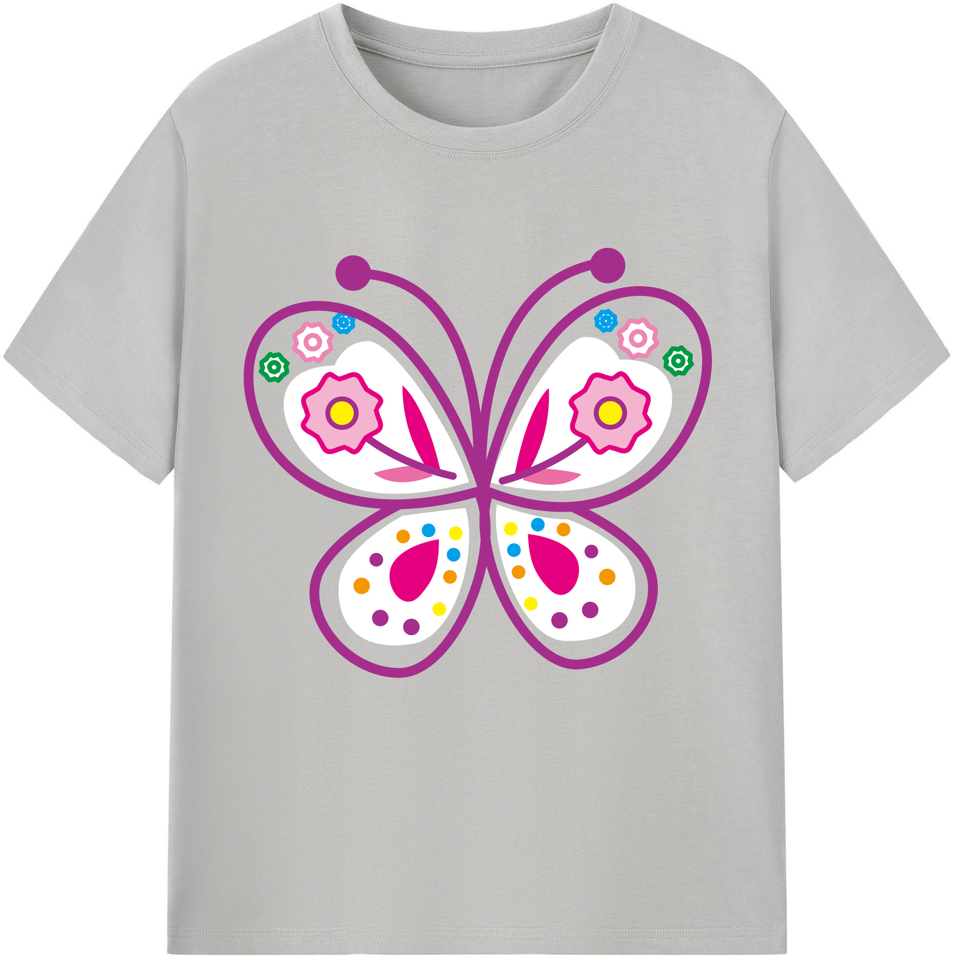 （画像用） Hello Kitty ハローキティ 綿100％半袖Tシャツ（フロントプリント）