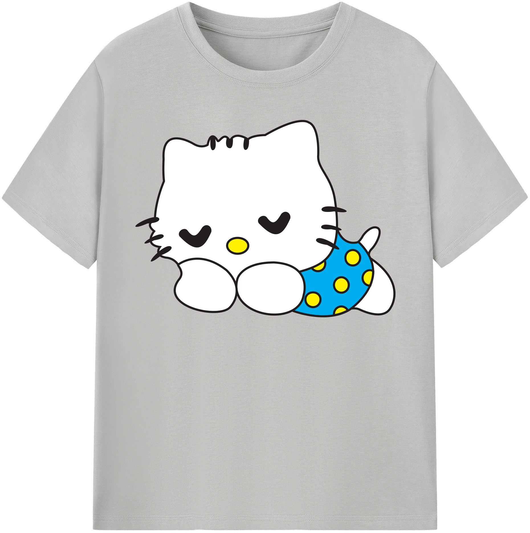 （画像用） Hello Kitty ハローキティ 綿100％半袖Tシャツ（フロントプリント）