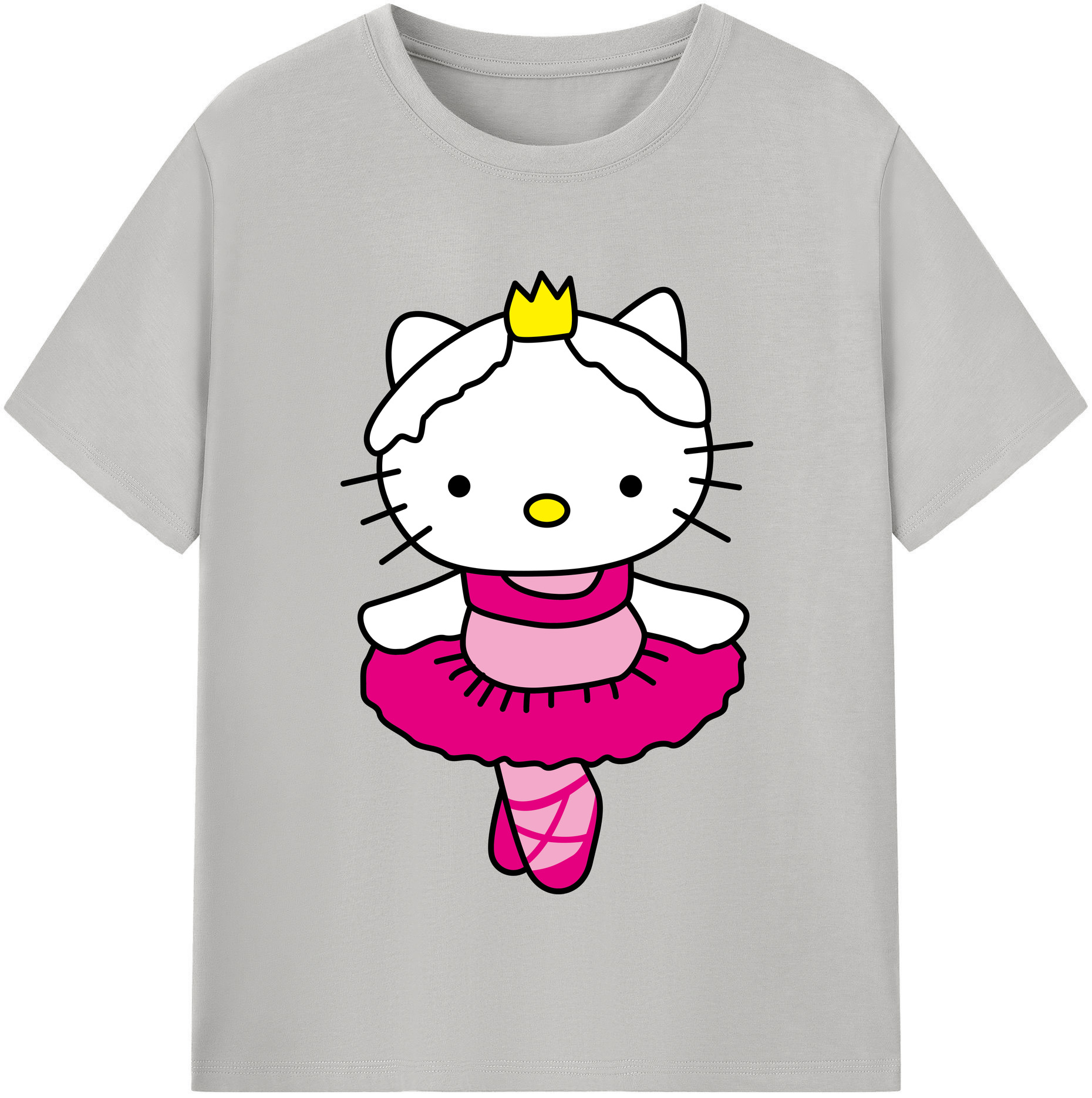 （画像用） Hello Kitty ハローキティ 綿100％半袖Tシャツ（フロントプリント）
