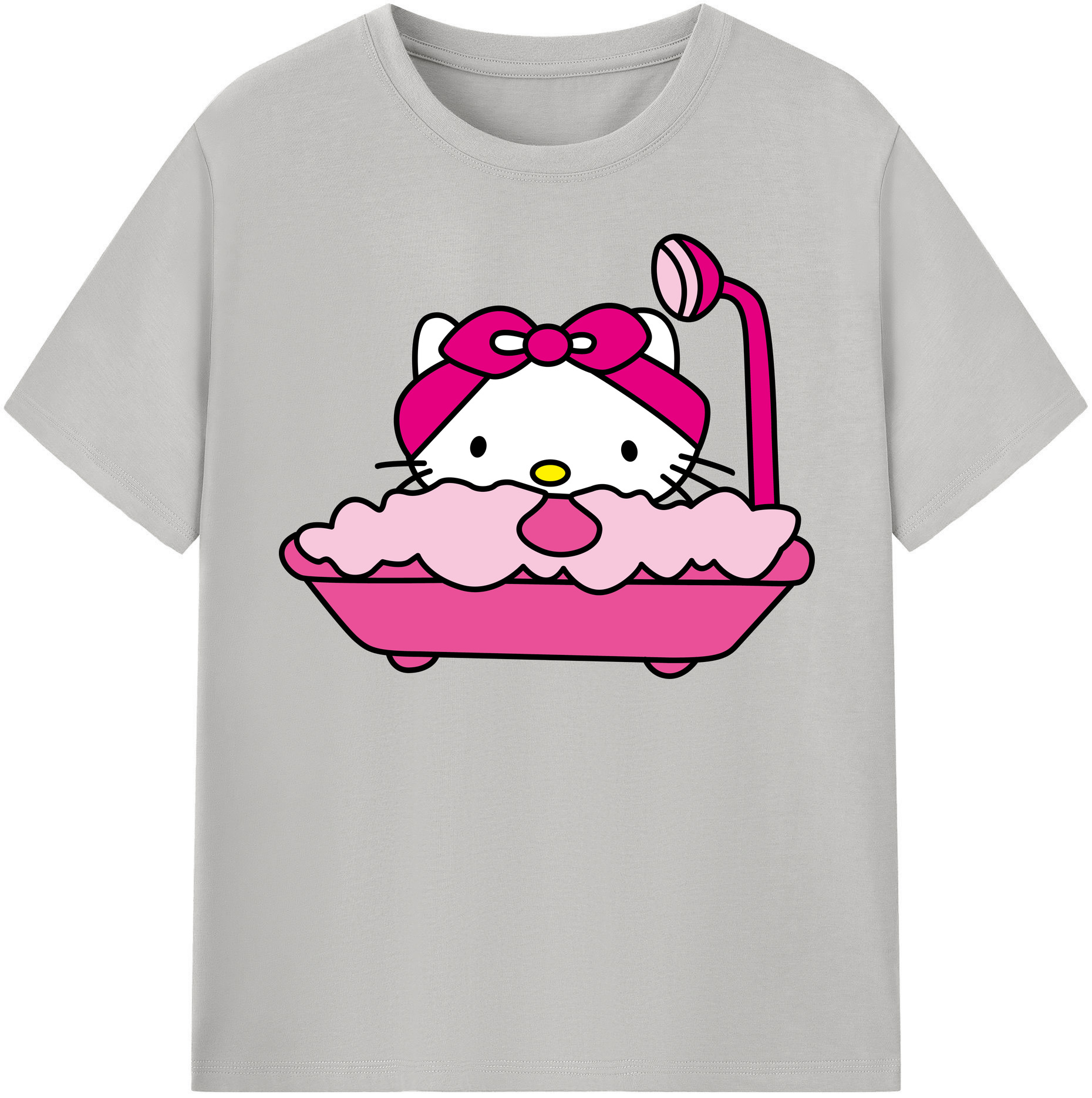 （画像用） Hello Kitty ハローキティ 綿100％半袖Tシャツ（フロントプリント）
