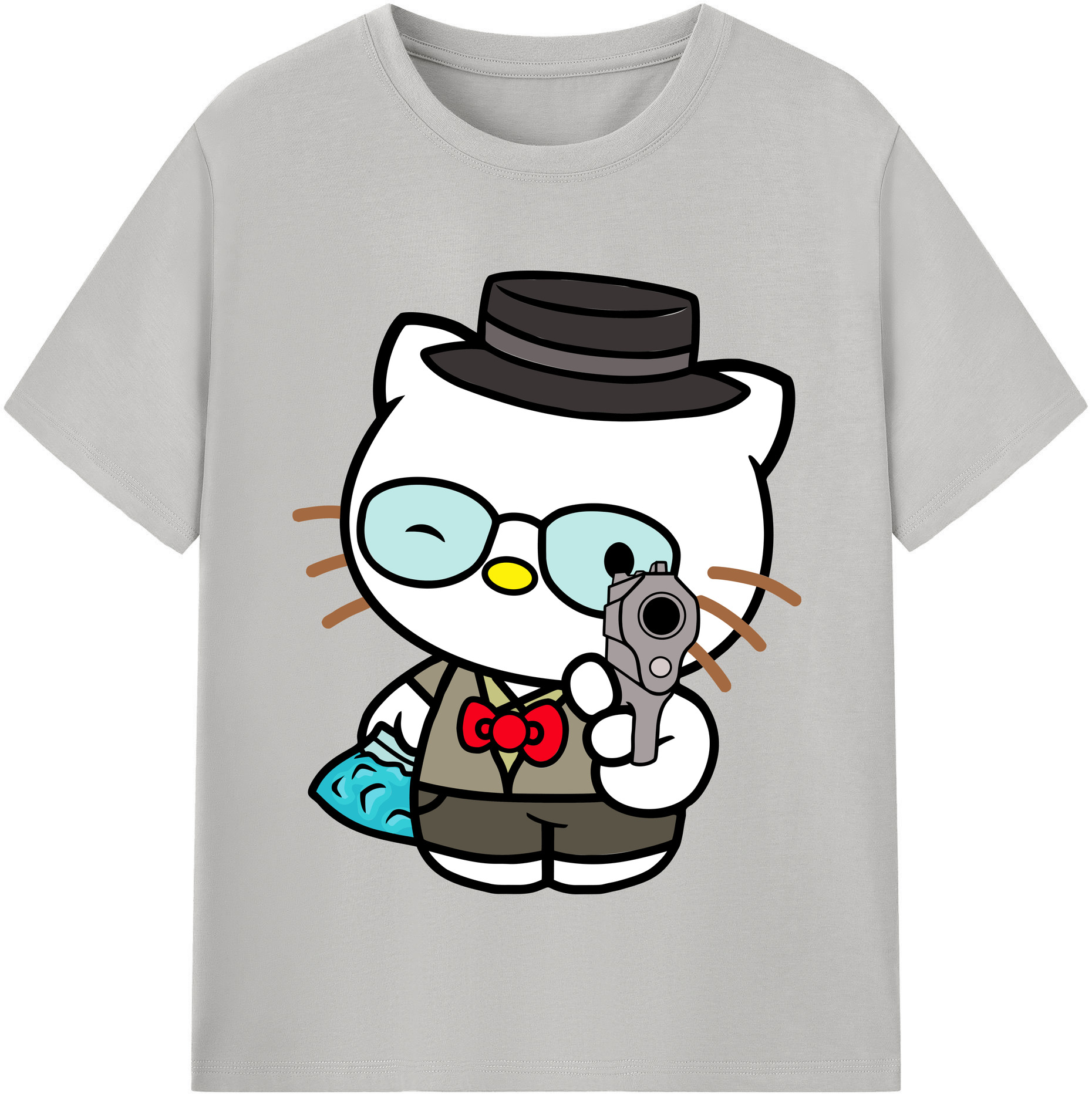 （画像用） Hello Kitty ハローキティ 綿100％半袖Tシャツ（フロントプリント）