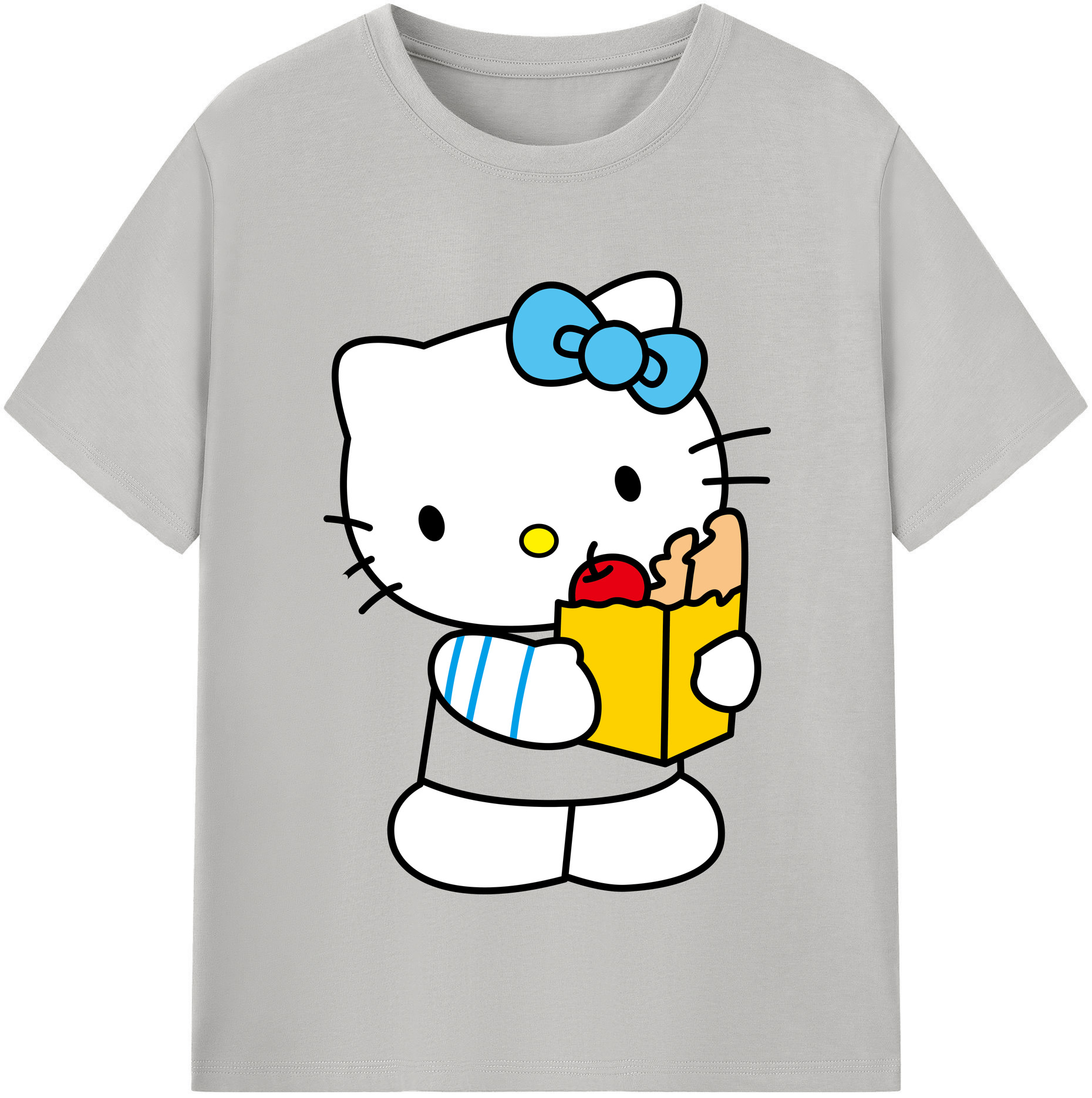 （画像用） Hello Kitty ハローキティ 綿100％半袖Tシャツ（フロントプリント）