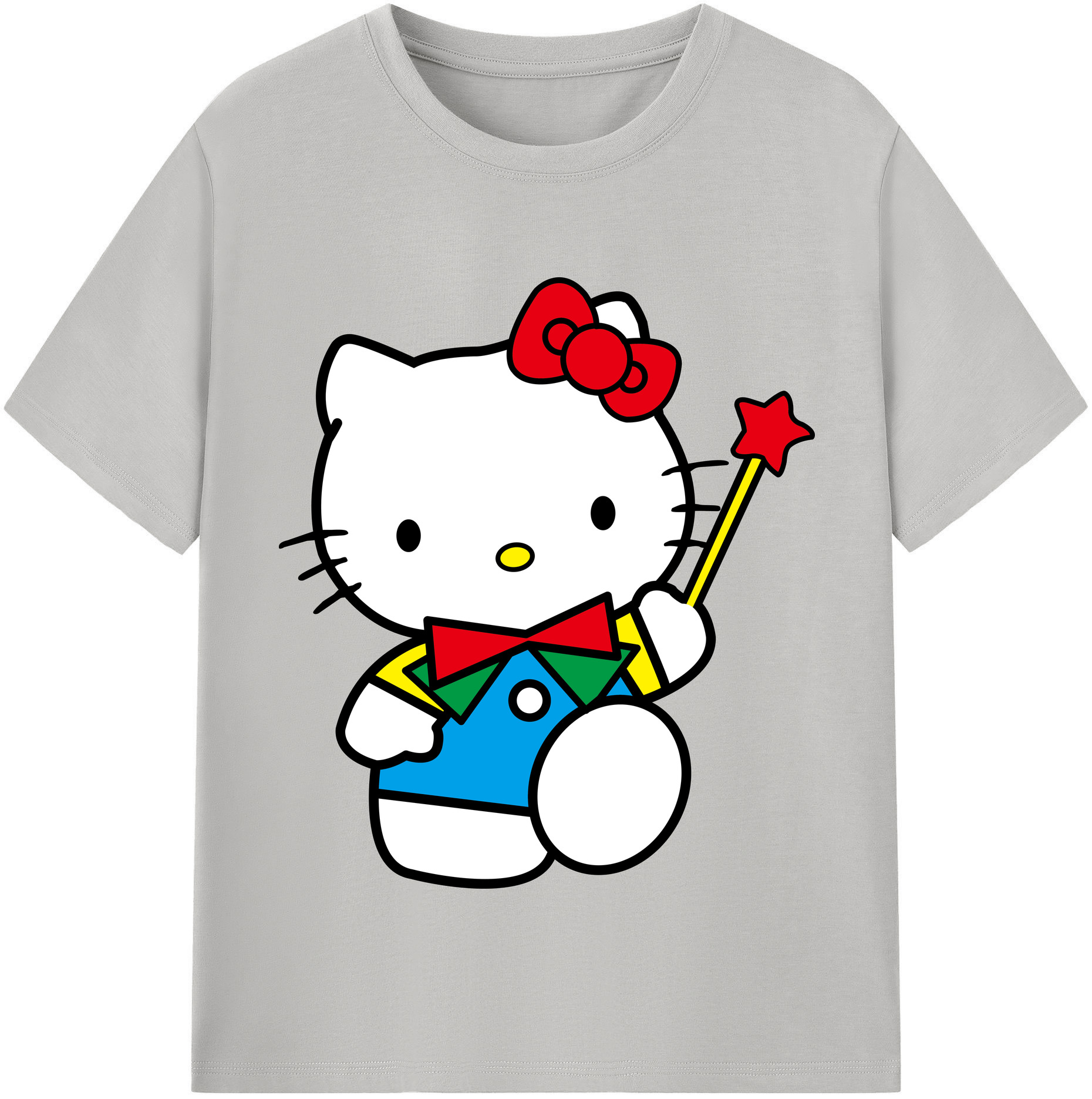 （画像用） Hello Kitty ハローキティ 綿100％半袖Tシャツ（フロントプリント）
