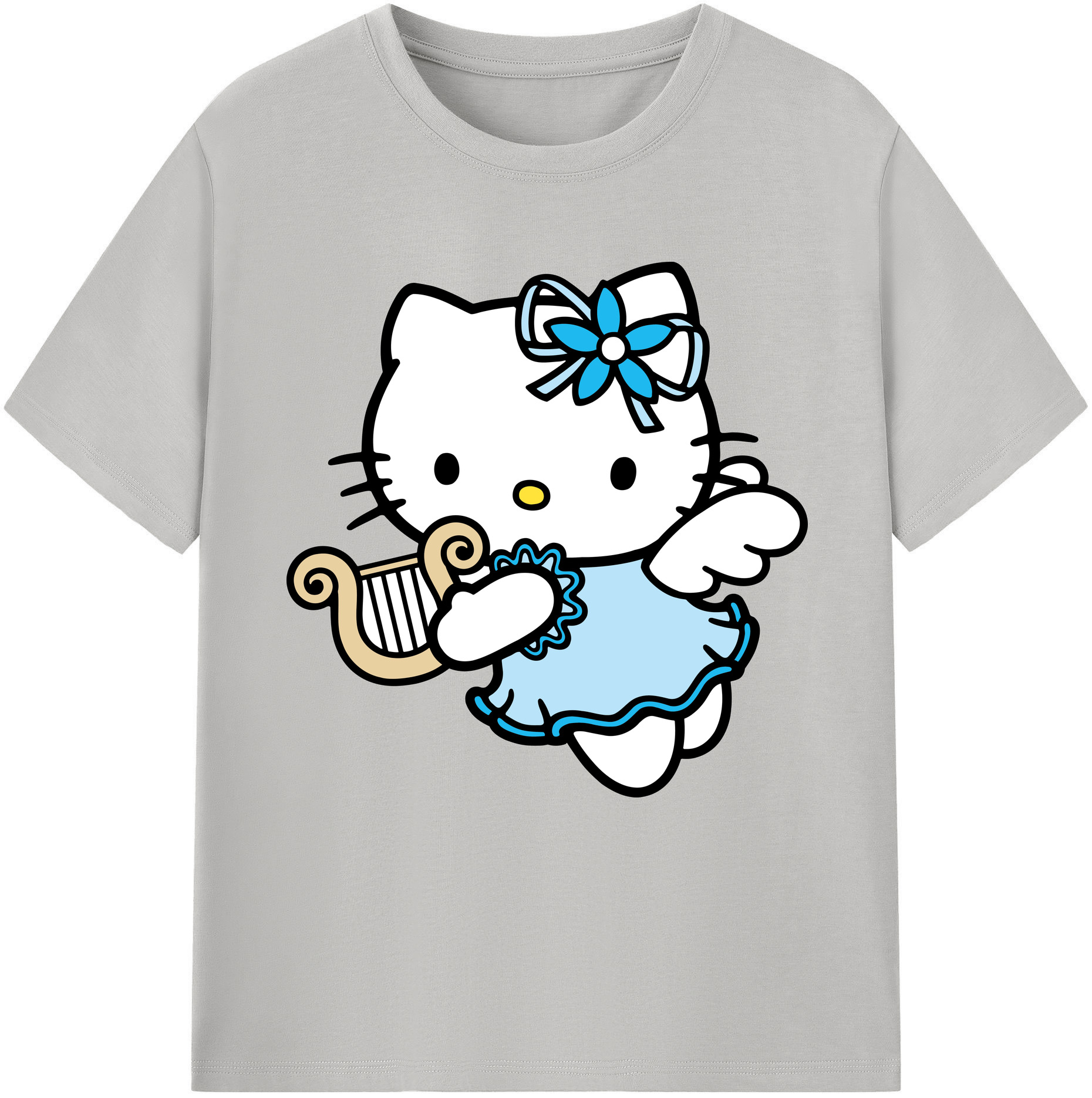 （画像用） Hello Kitty ハローキティ 綿100％半袖Tシャツ（フロントプリント）
