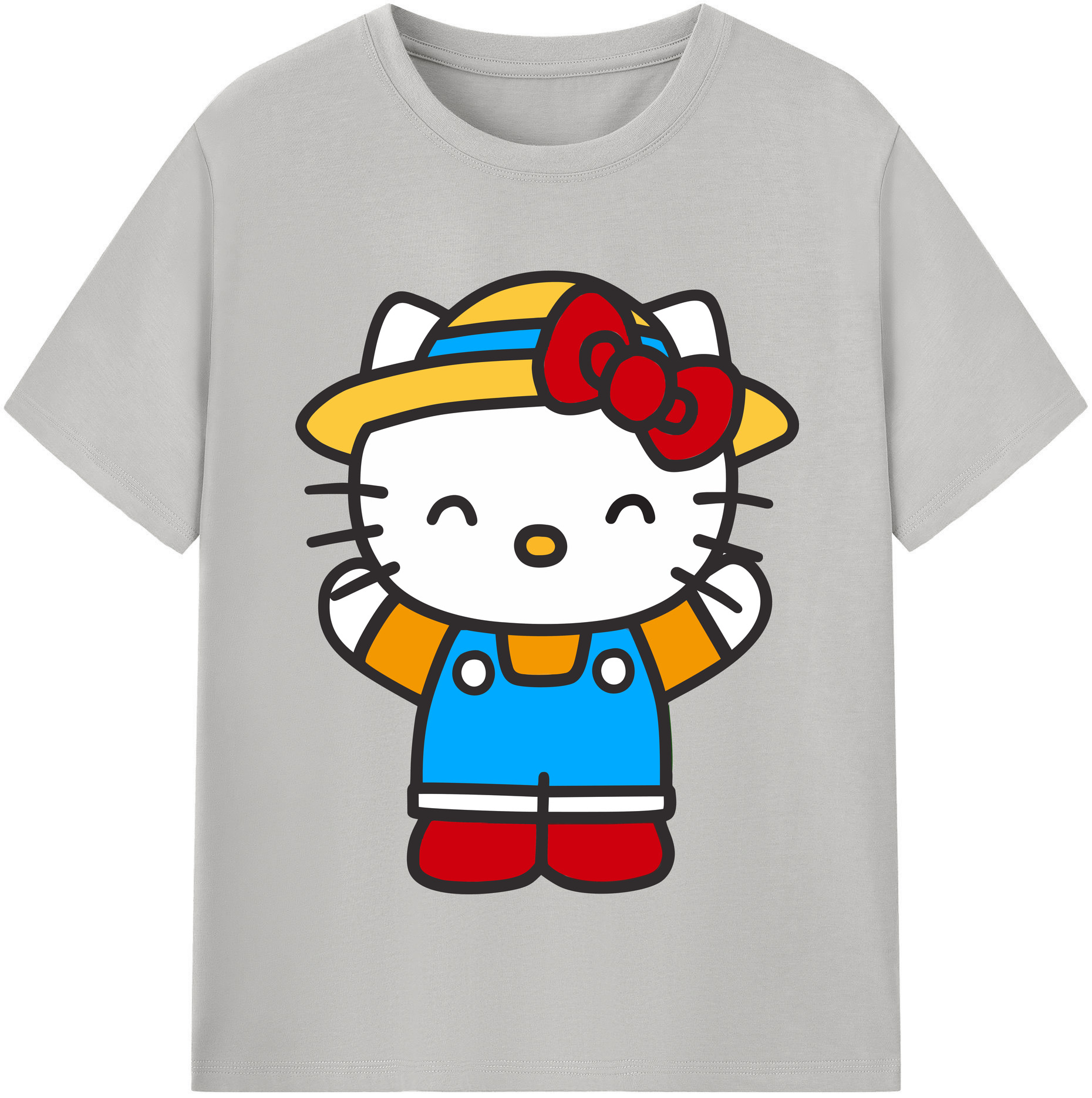 （画像用） Hello Kitty ハローキティ 綿100％半袖Tシャツ（フロントプリント）