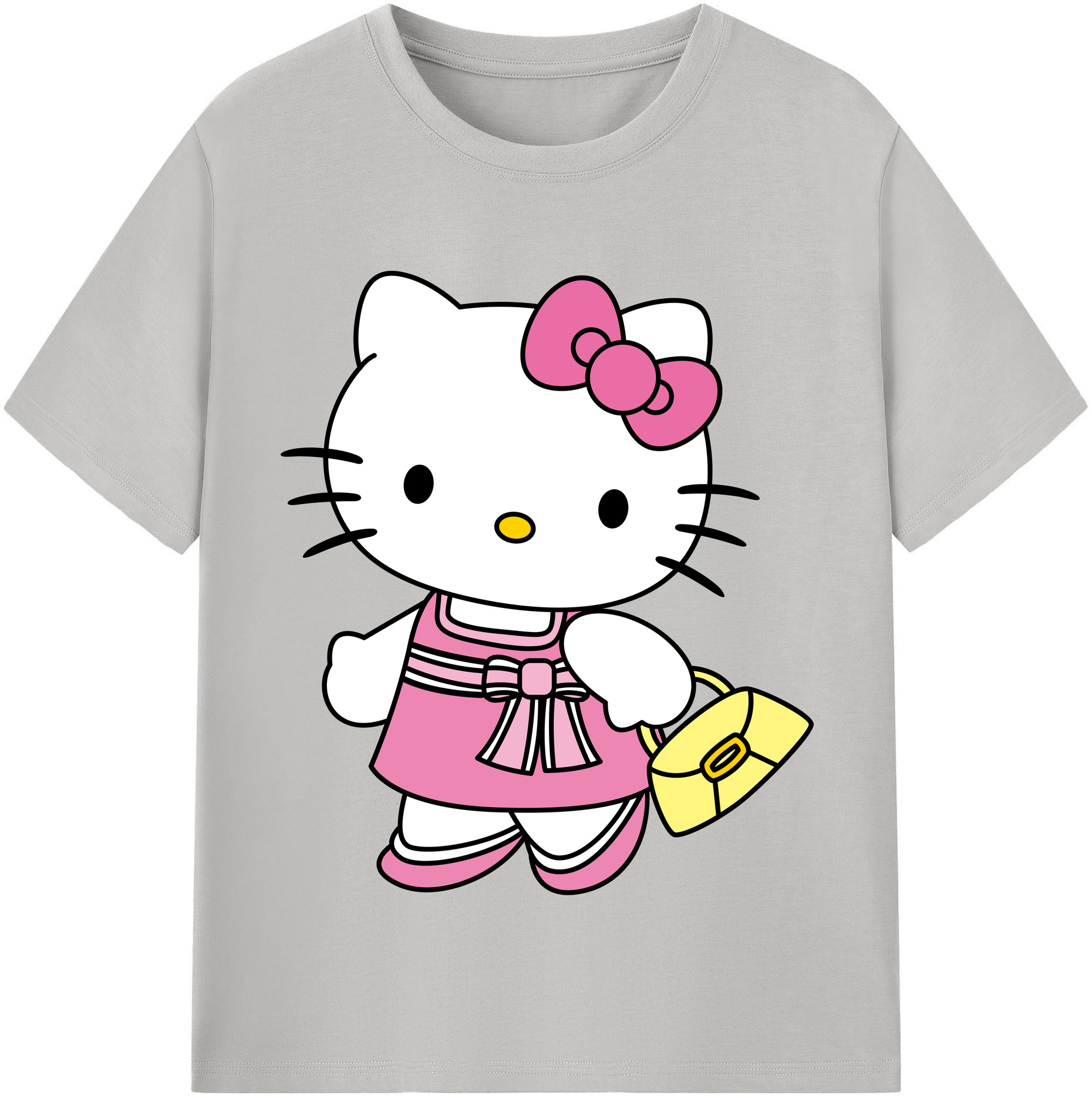 （画像用） Hello Kitty ハローキティ 綿100％半袖Tシャツ（フロントプリント）