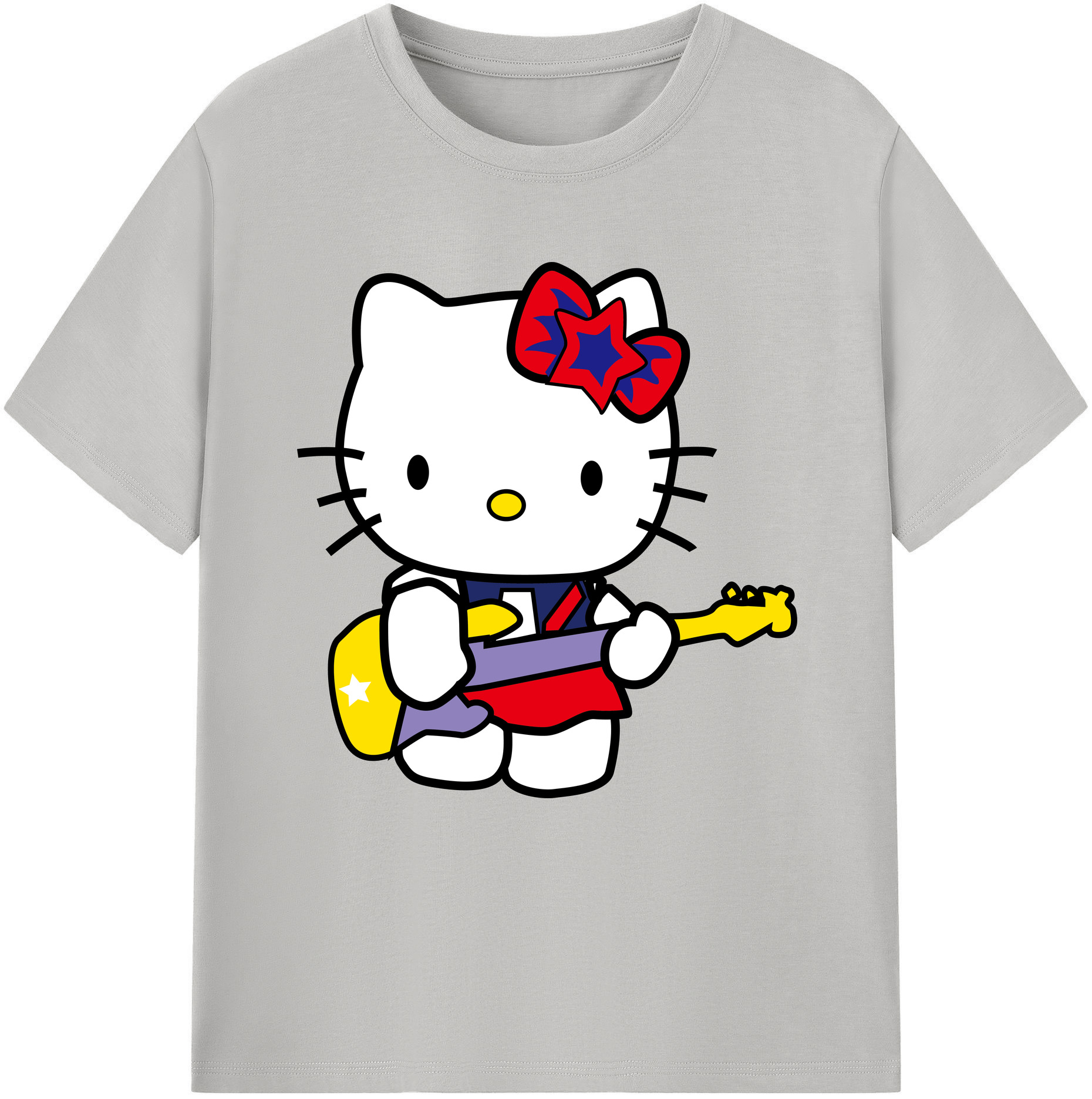（画像用） Hello Kitty ハローキティ 綿100％半袖Tシャツ（フロントプリント）