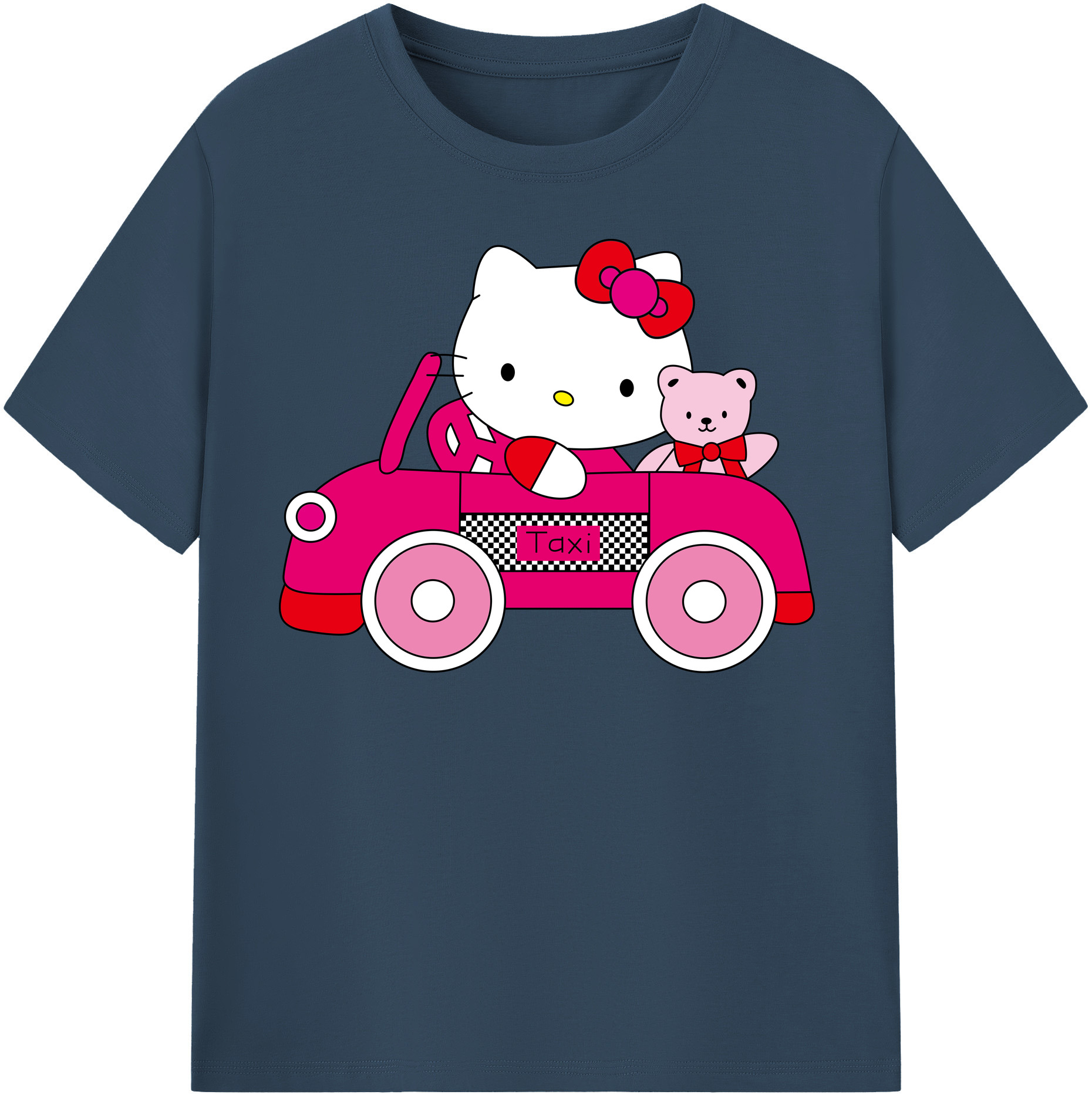 （画像用） Hello Kitty ハローキティ 綿100％半袖Tシャツ（フロントプリント）