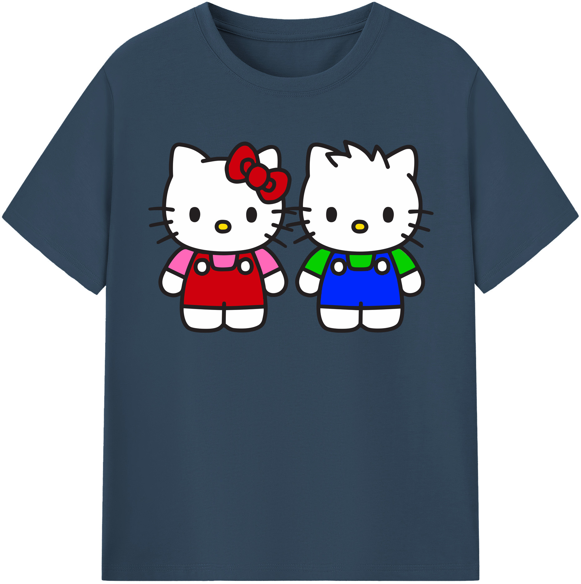 （画像用） Hello Kitty ハローキティ 綿100％半袖Tシャツ（フロントプリント）