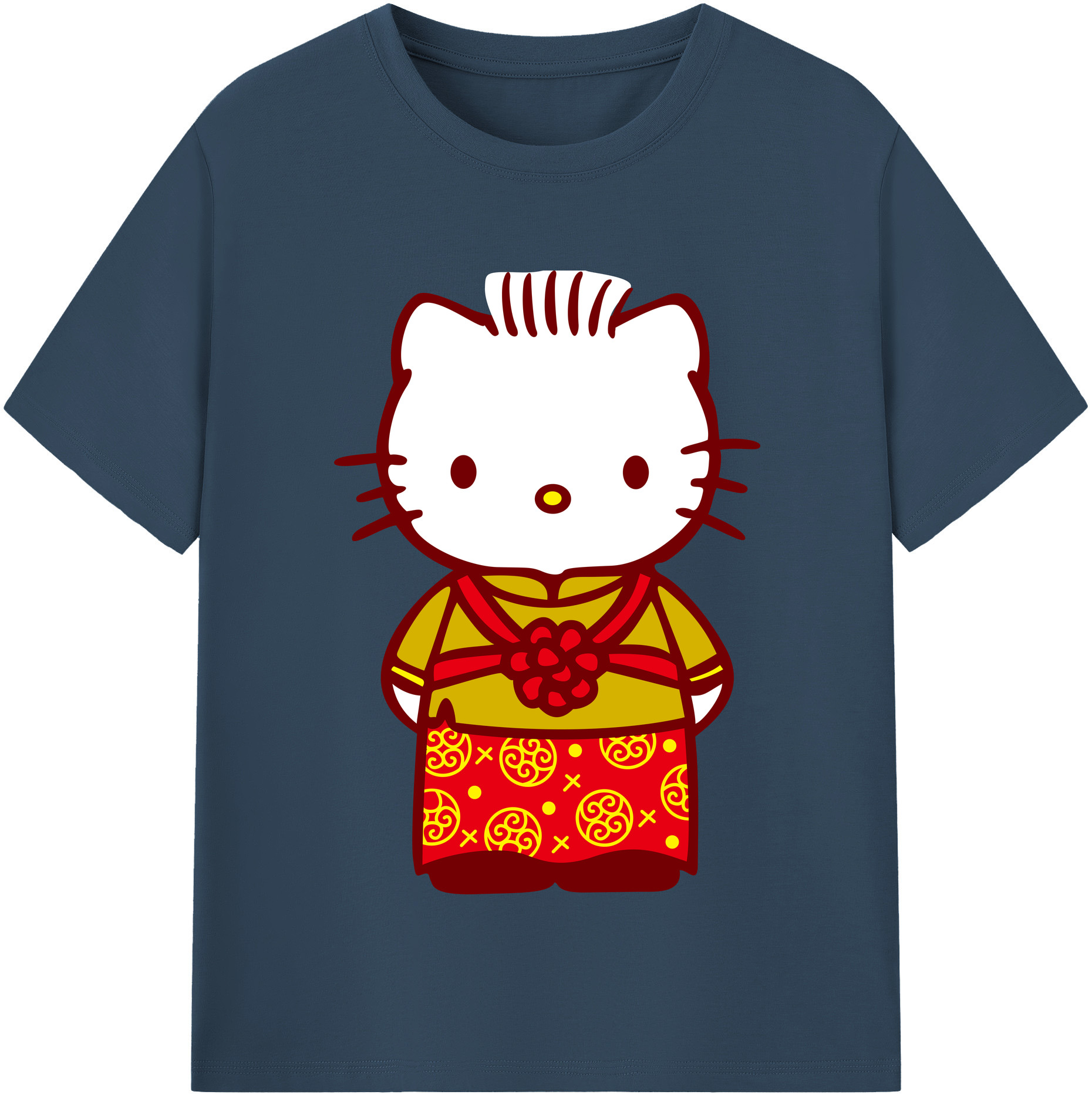 （画像用） Hello Kitty ハローキティ 綿100％半袖Tシャツ（フロントプリント）