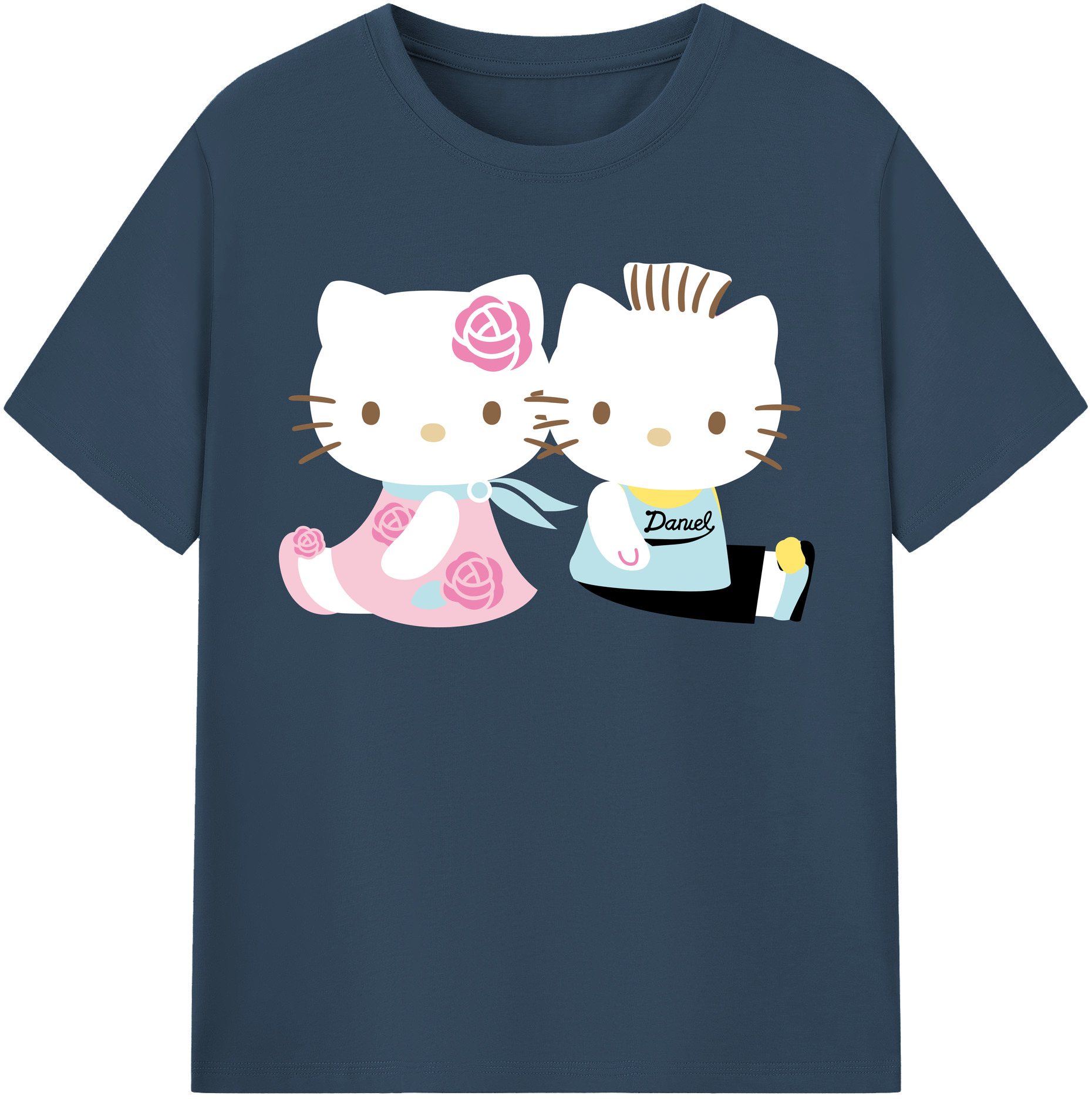（画像用） Hello Kitty ハローキティ 綿100％半袖Tシャツ（フロントプリント）